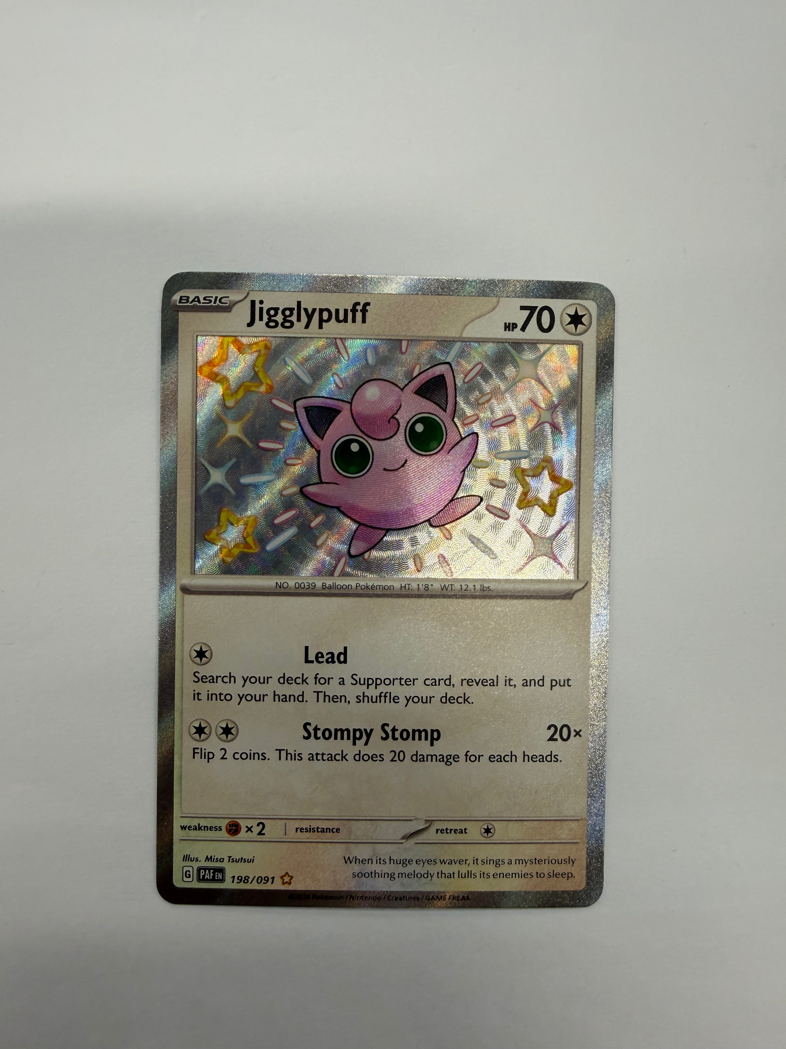 Pokémon TCG - Paldean Fates Jigglypuff 198/091 NM