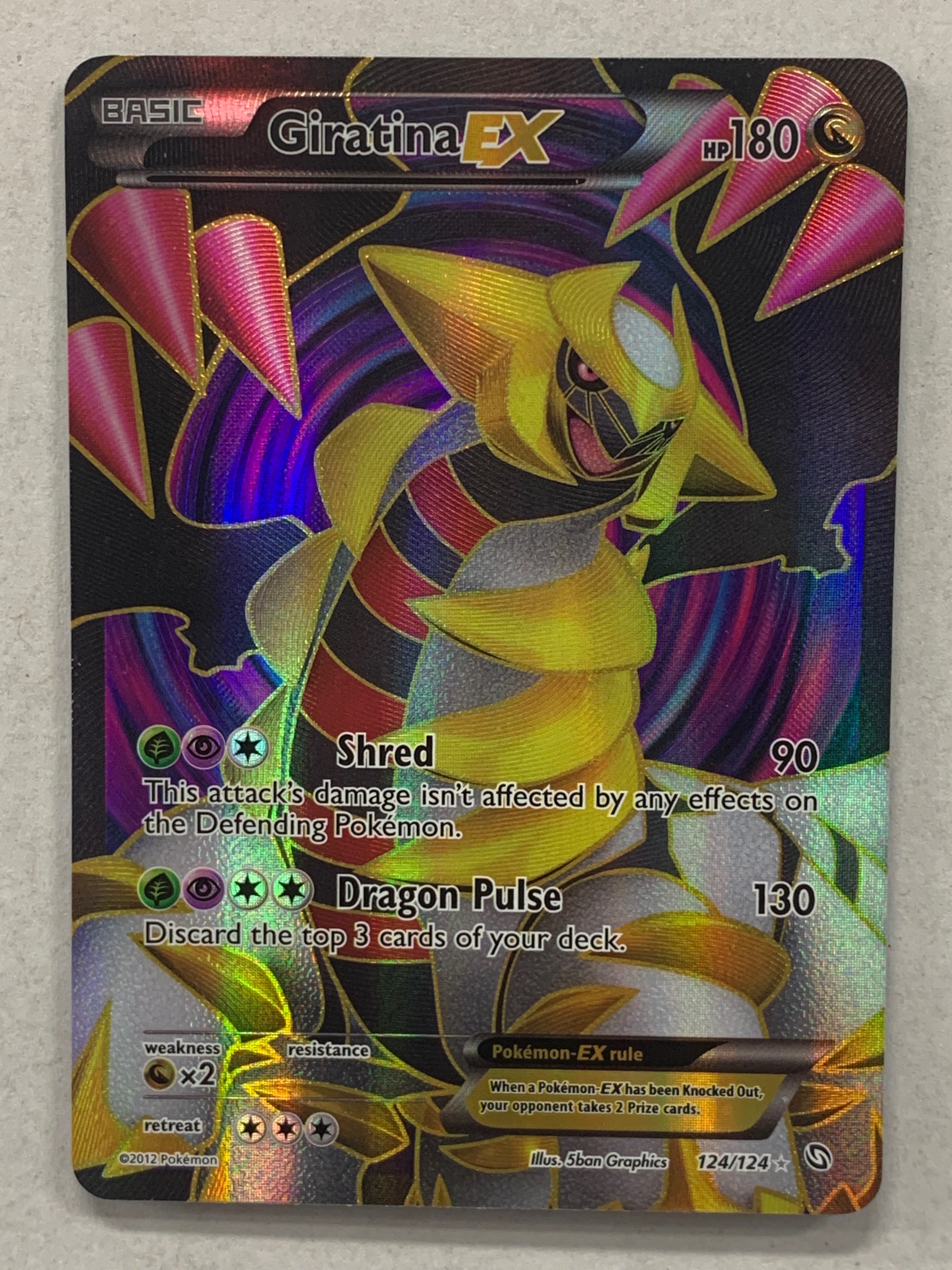 Pokémon TCG - Dragons Exalted Giratina EX 124/124 NM