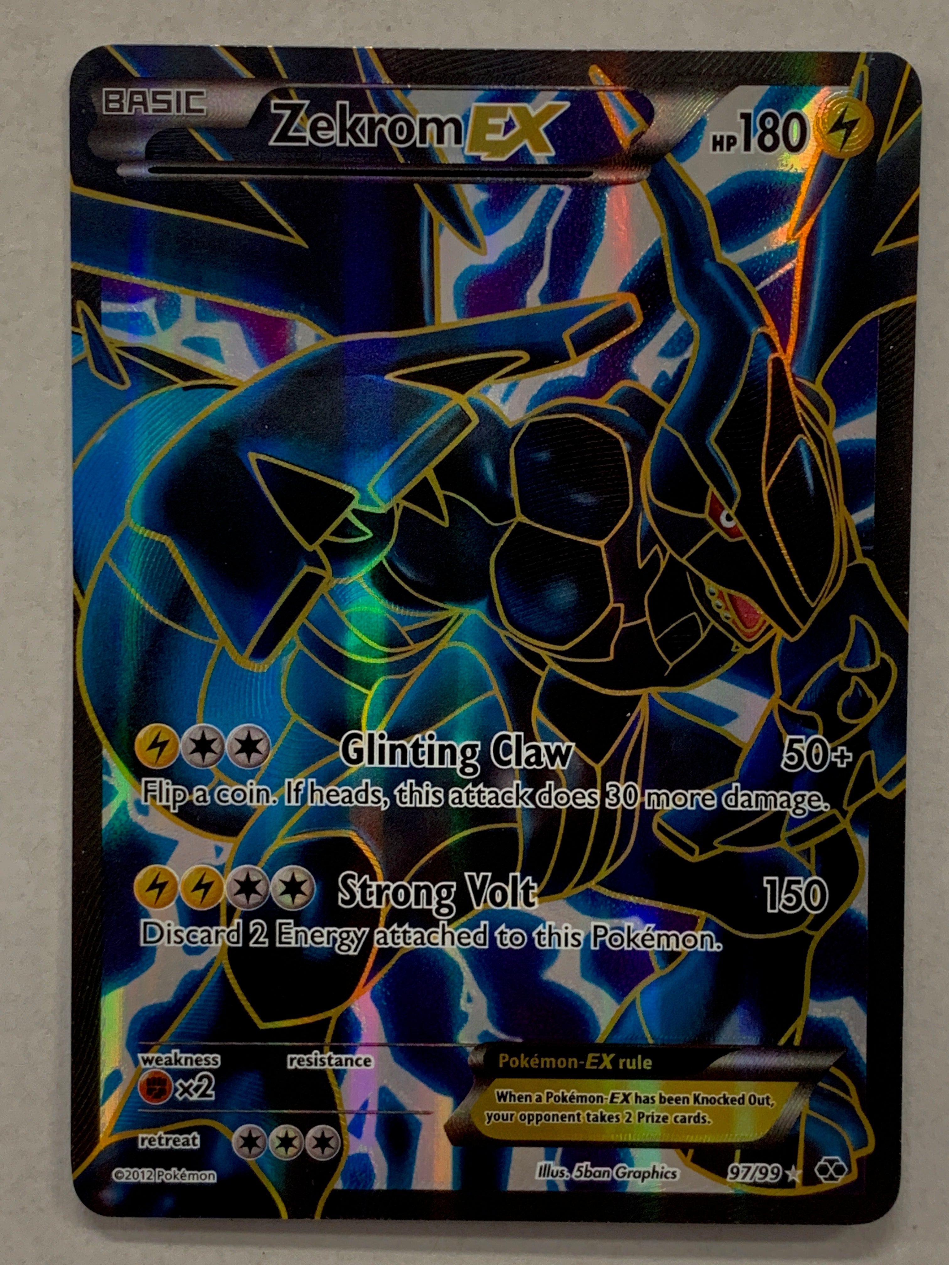 Pokémon TCG - Next Destinies Zekrom EX 97/99 NM