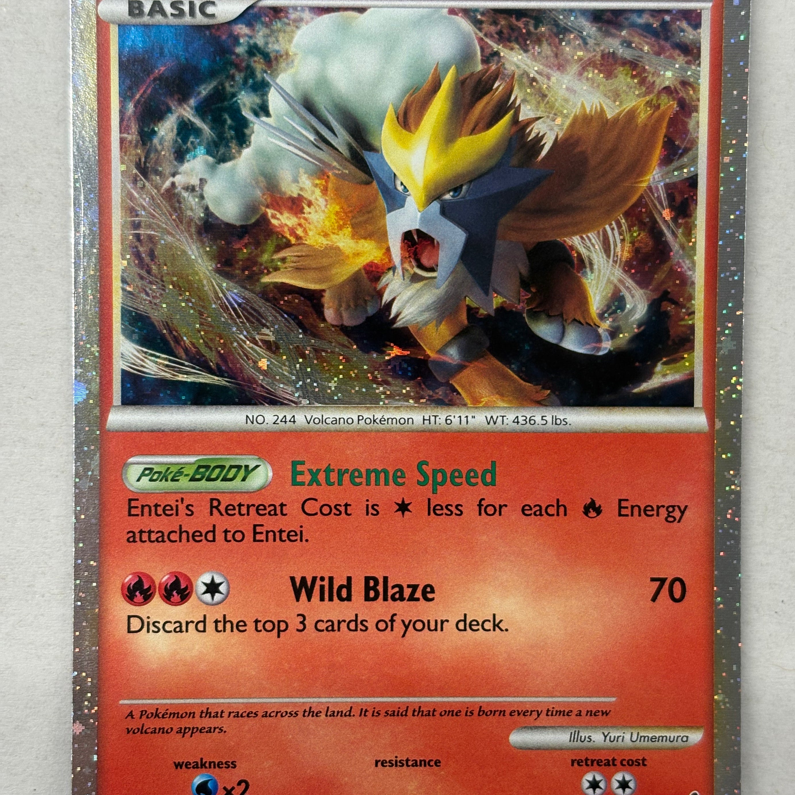 Pokémon TCG - Call of Legends Entei SL3 NM