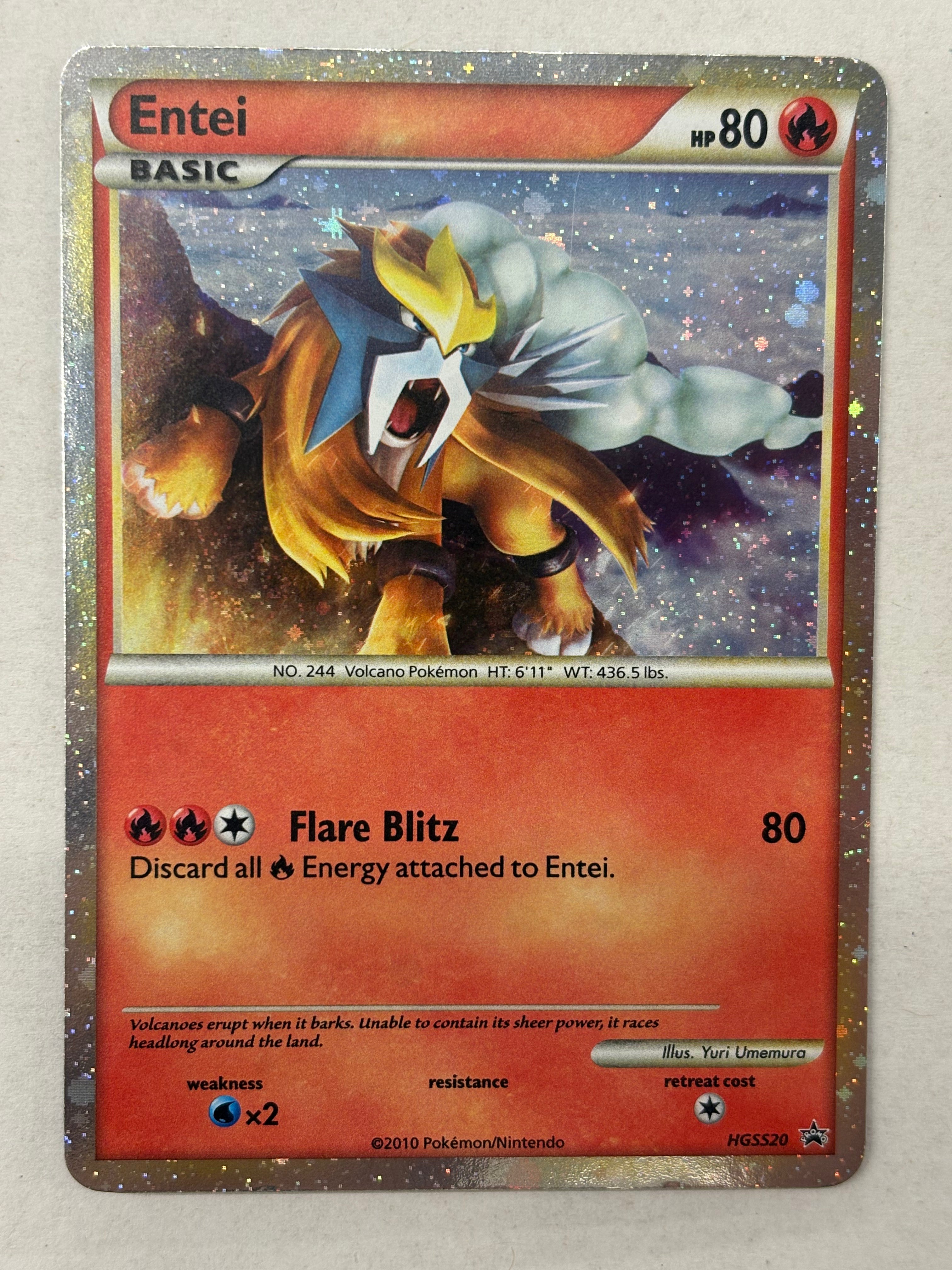 Pokémon TCG - HeartGold & SoulSilver Promo Entei HGSS20 NM