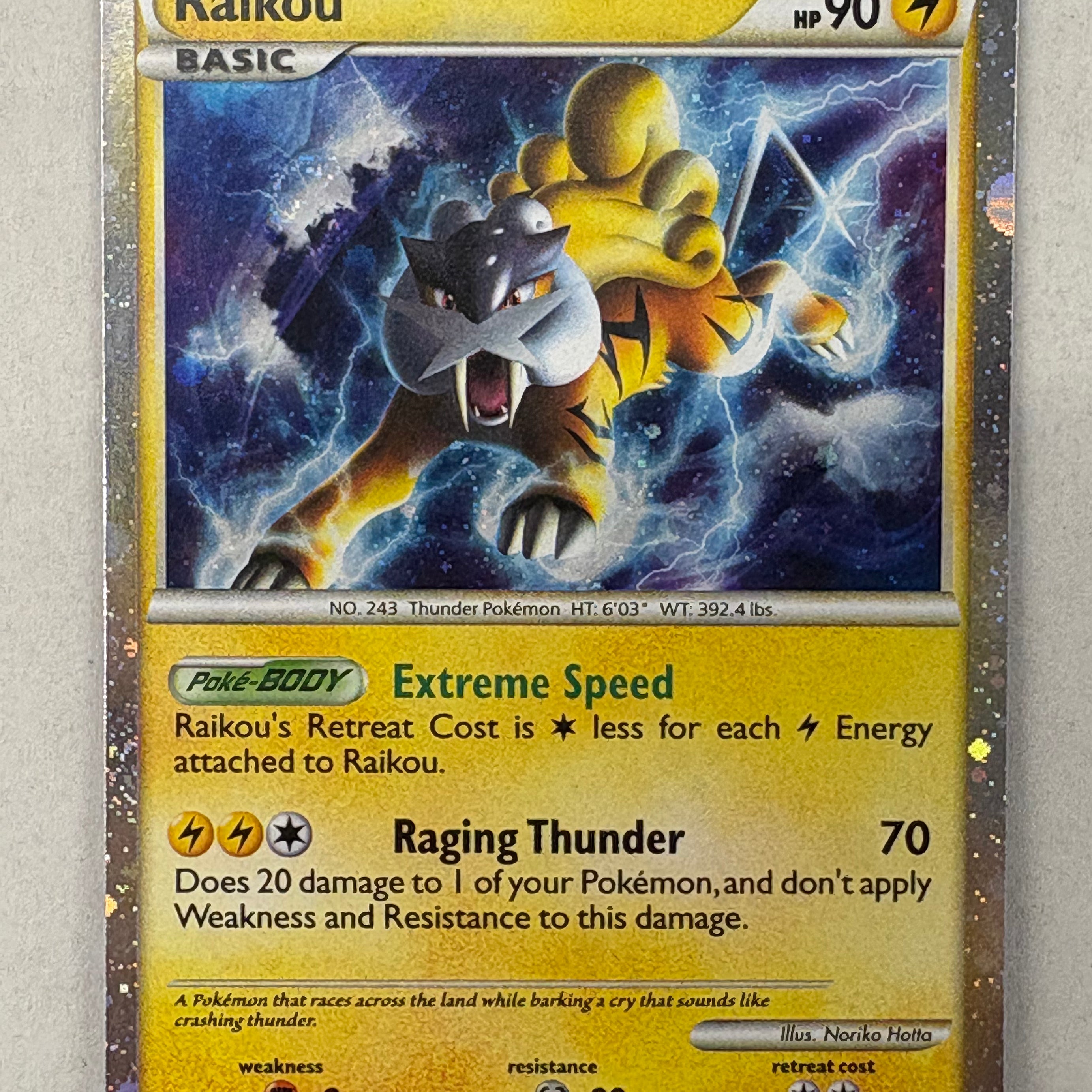 Pokémon TCG - Call of Legends Raikou SL9 NM