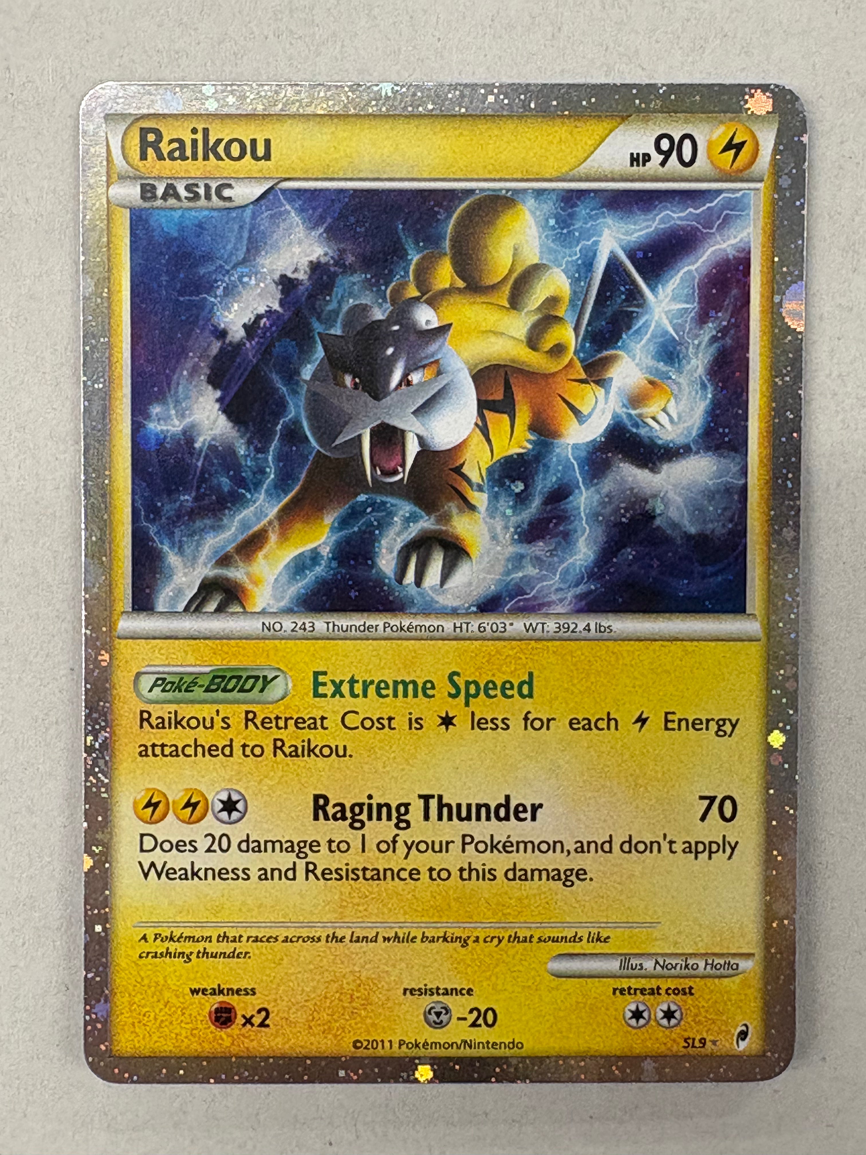 Pokémon TCG - Call of Legends Raikou SL9 NM