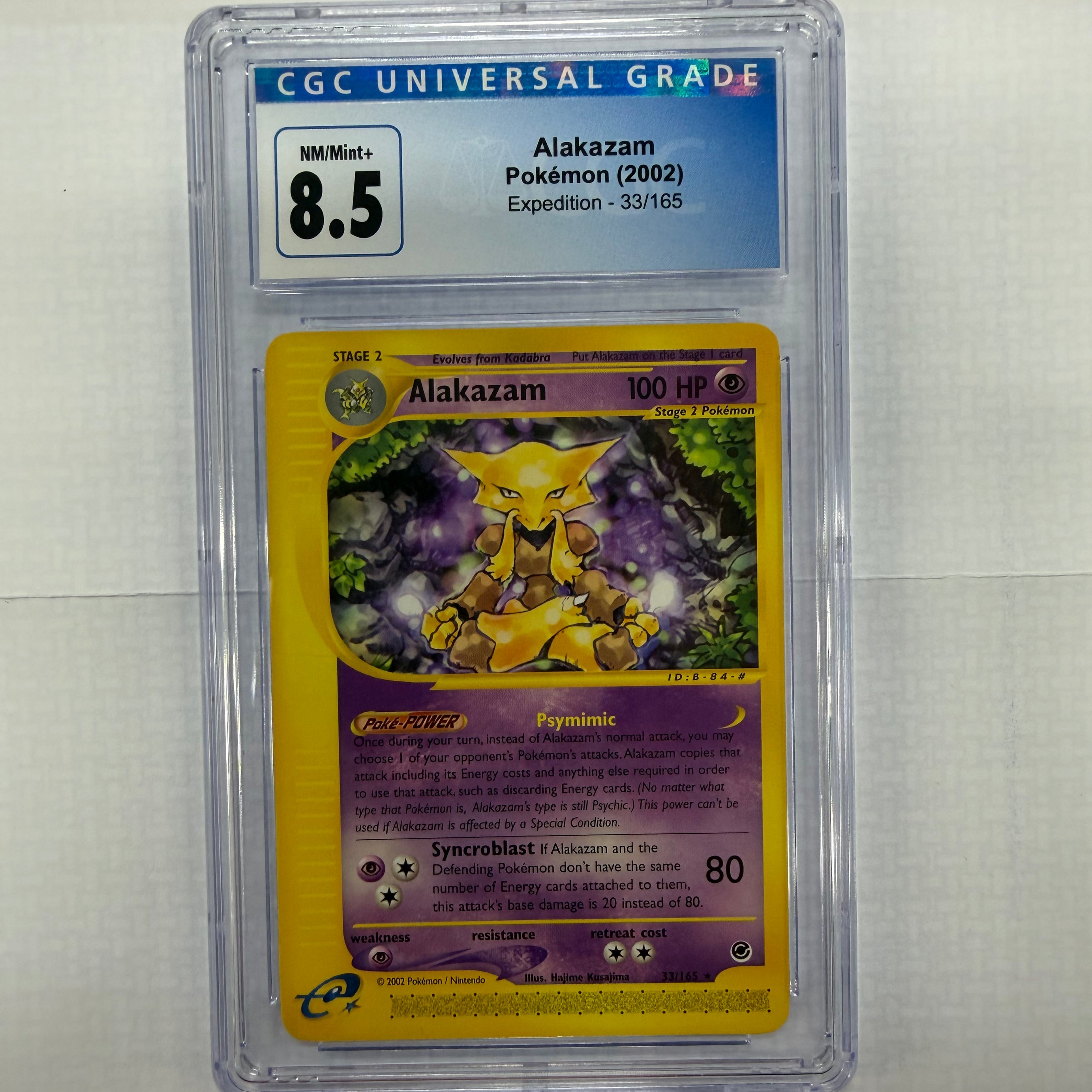 Pokémon TCG - CGC NM/Mint 8.5 Expedition Alakazam 33/165
