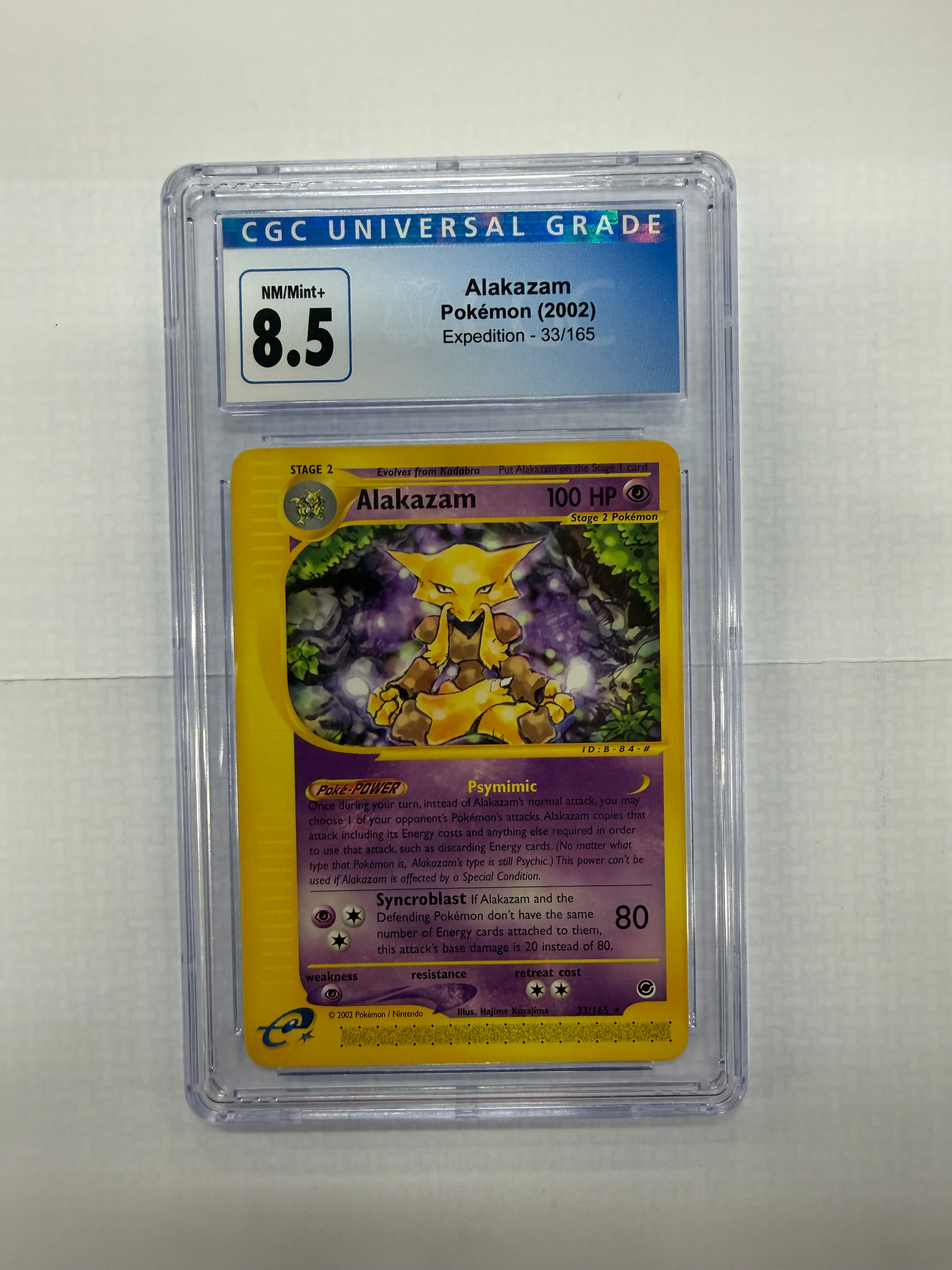Pokémon TCG - CGC NM/Mint 8.5 Expedition Alakazam 33/165
