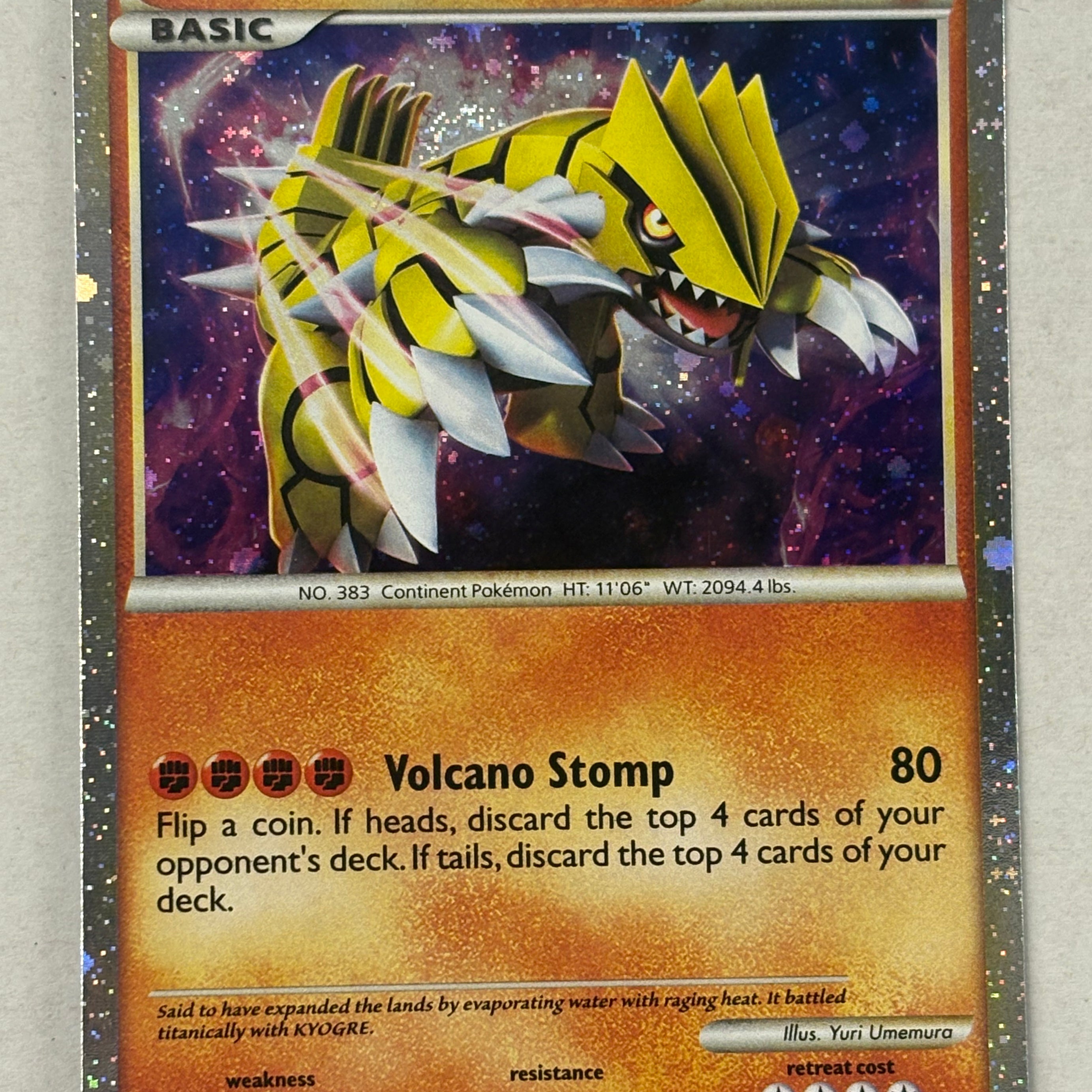 Pokémon TCG - Call of Legends Groudon SL4 NM