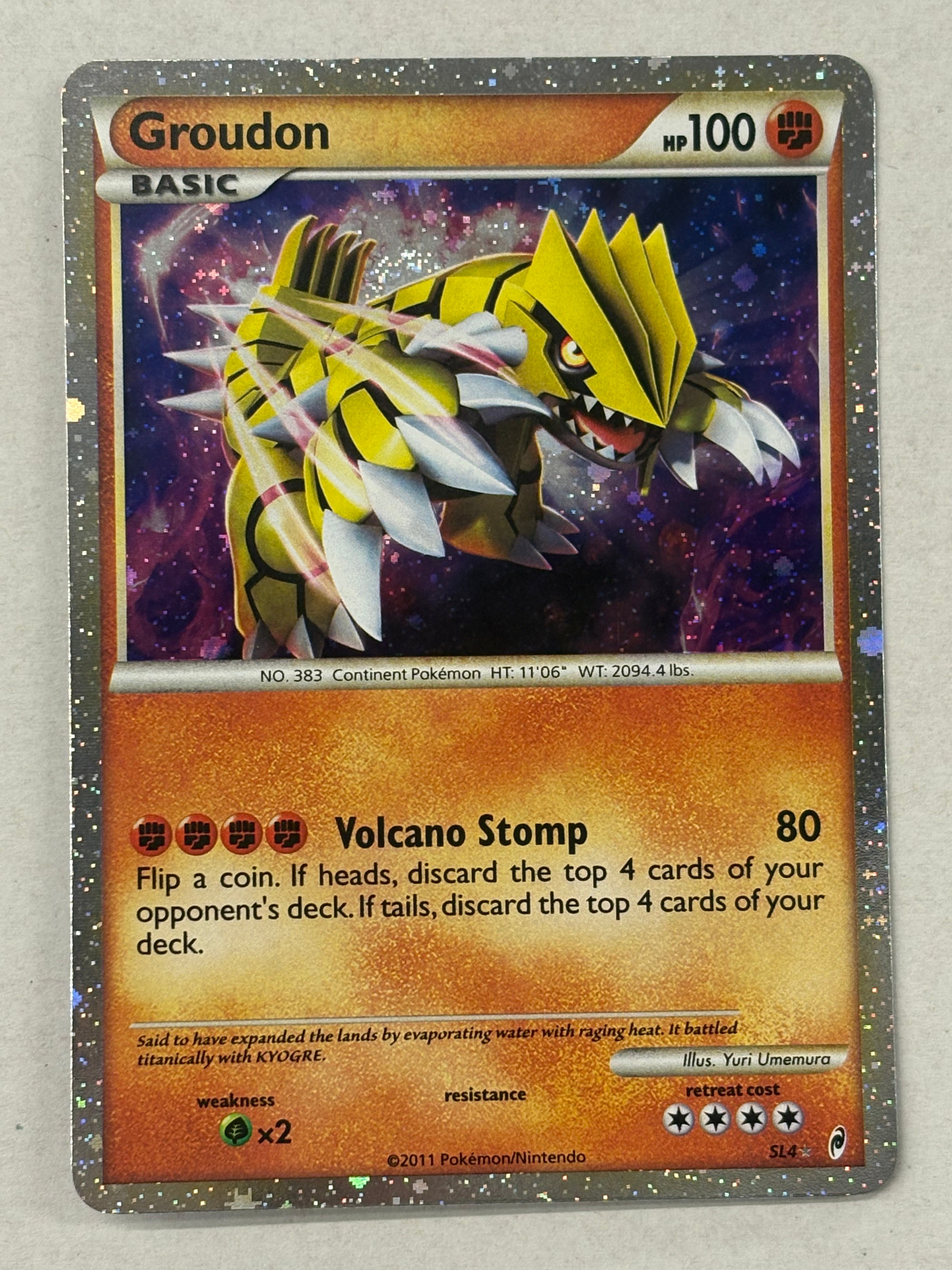 Pokémon TCG - Call of Legends Groudon SL4 NM