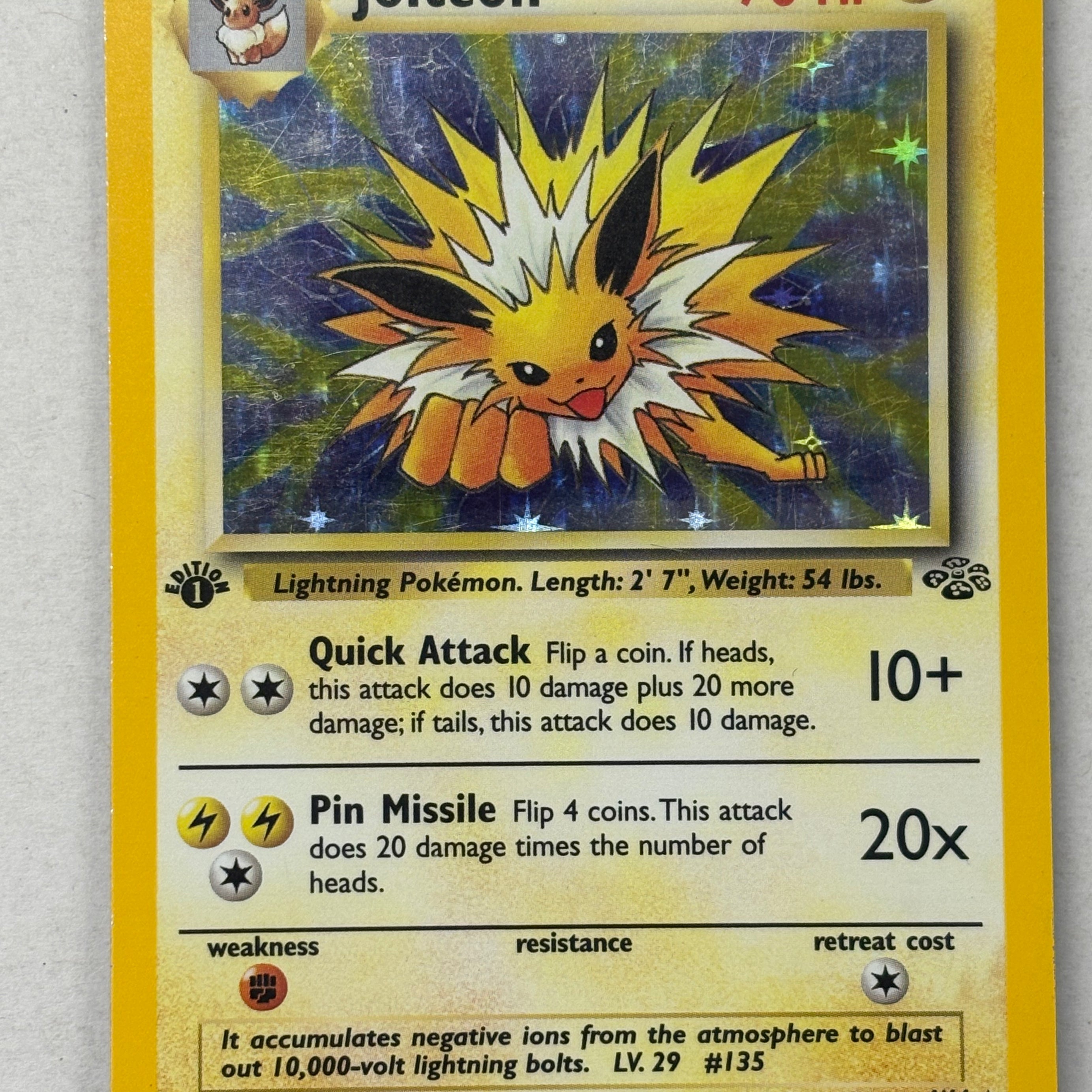 Pokémon TCG - Jungle 1st Edition Jolteon 4/64 MP