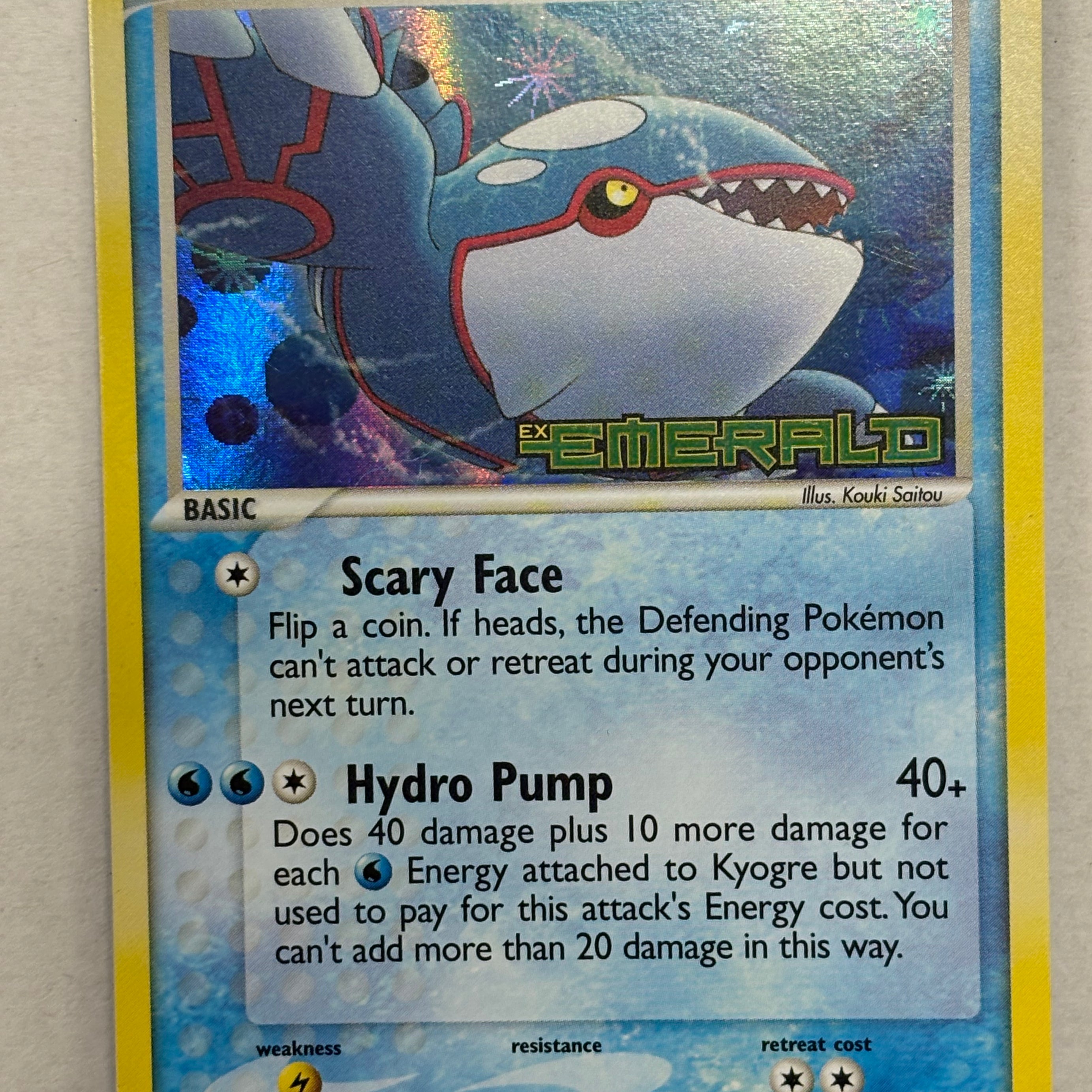 Pokémon TCG - Emerald Kyogre (Stamped) 15/106 NM