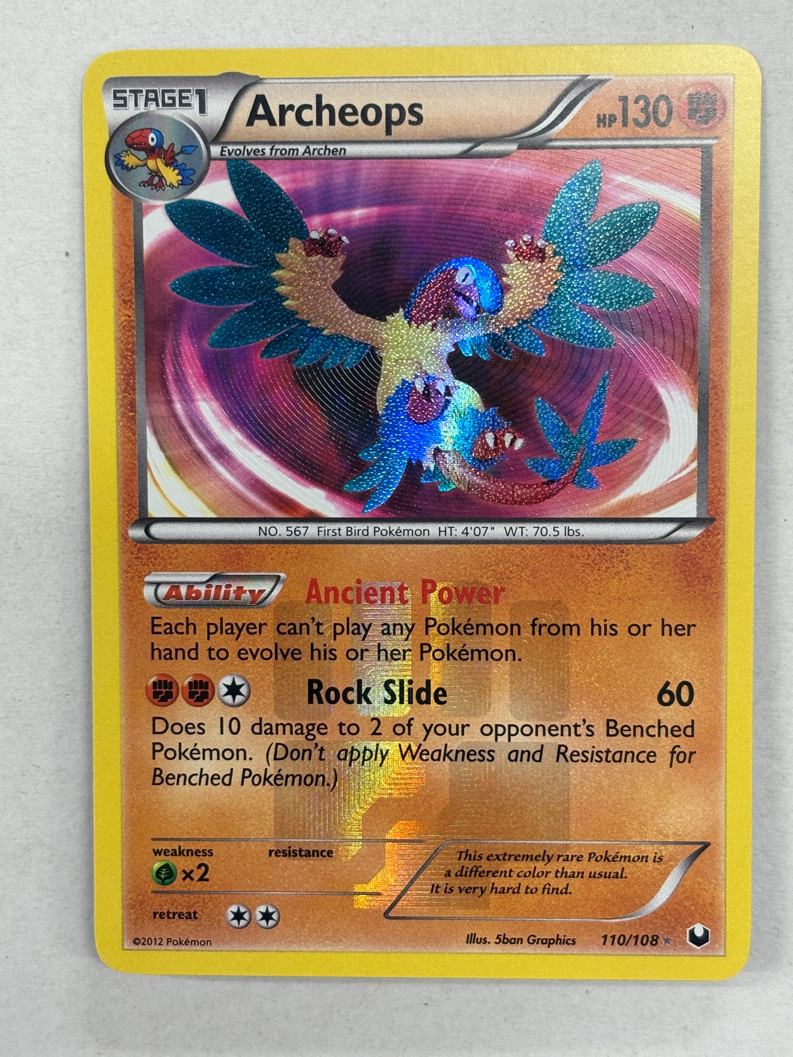 Pokémon TCG - Dark Explorers Archeops 110/108 NM