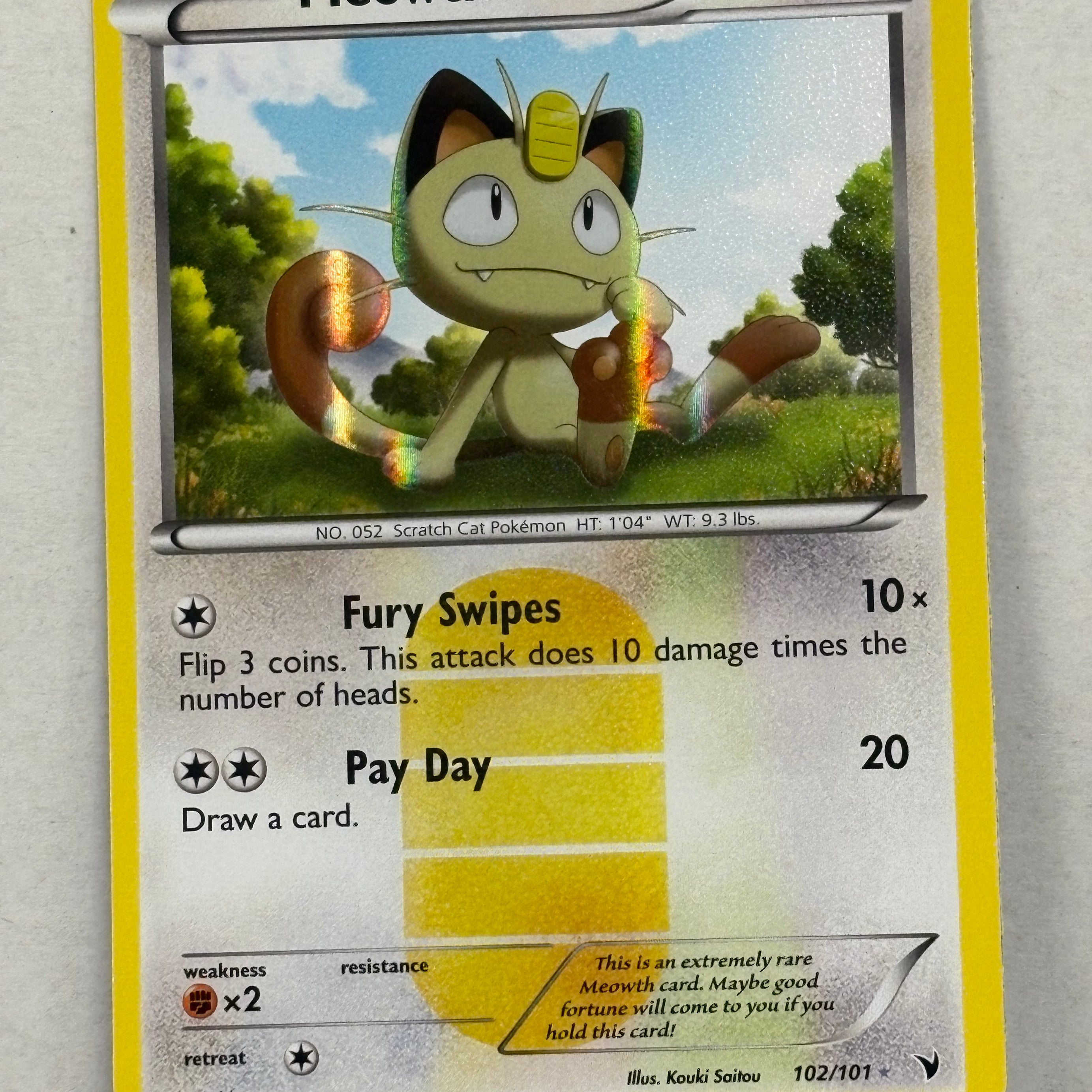 Pokémon TCG - Noble Victories Meowth 97/101 NM