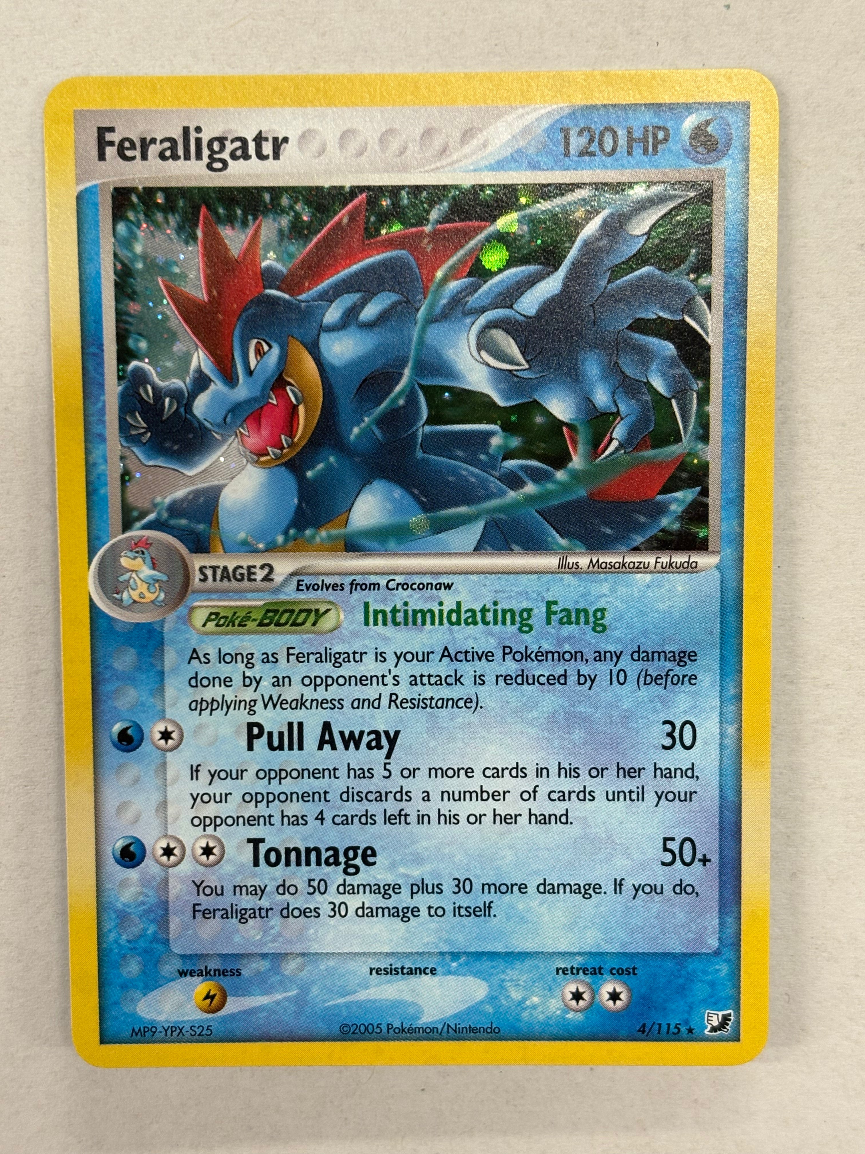 Pokémon TCG - EX Unseen Forces Feraligatr 4/115 NM