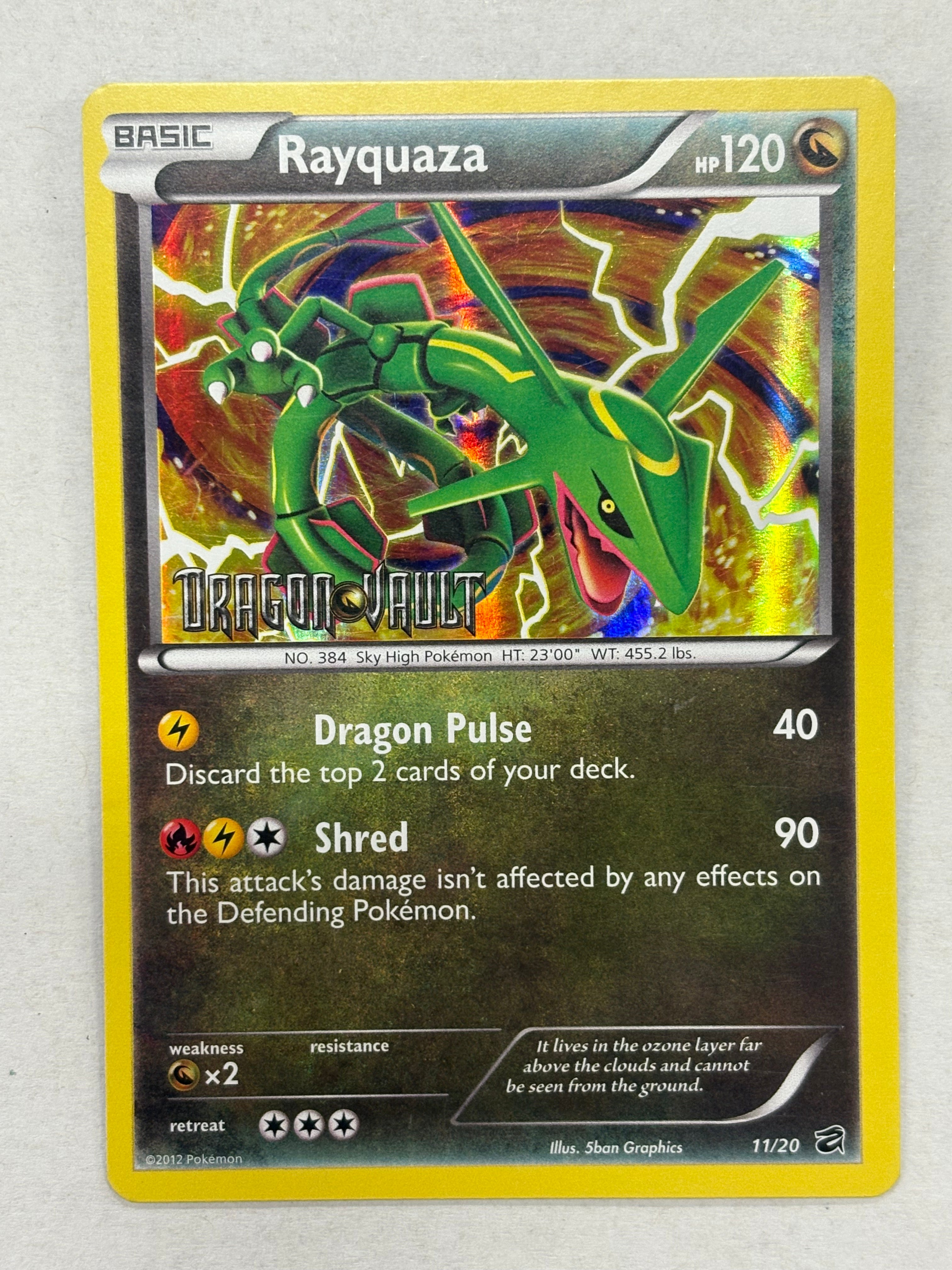 Pokémon TCG - Dragon Vault Rayquaza (Dragon Vault Stamped) 11/20 NM
