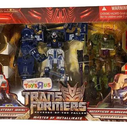 Hasbro Transformers Revenge of the Fallen Master of Metallikato Whirl & Bludgeon ToysRus Exclusive Action Figures