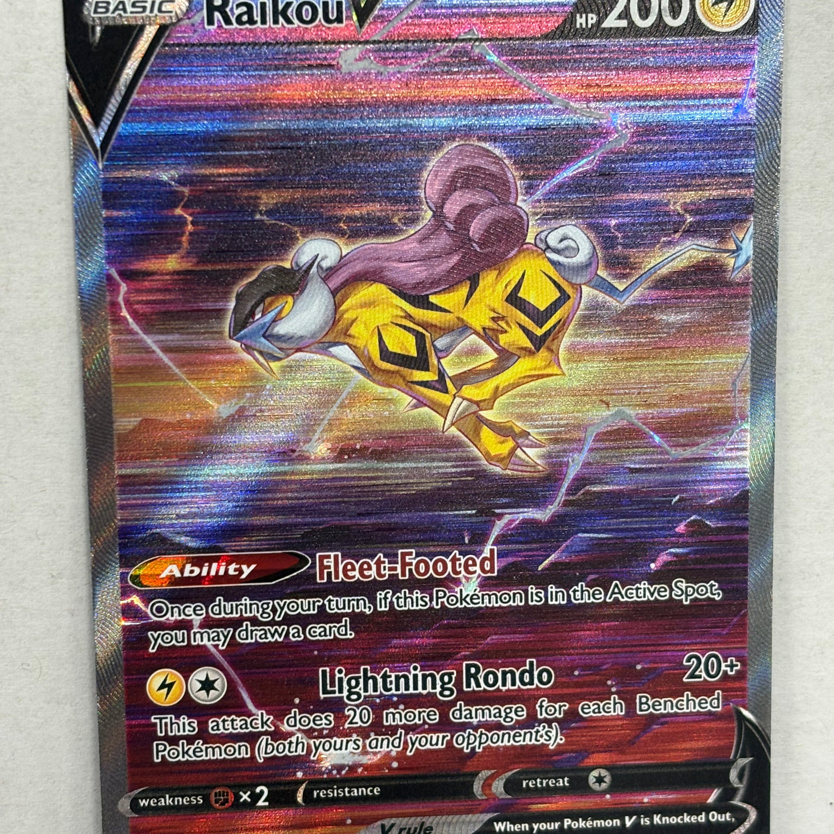 Pokémon TCG - Crown Zenith Raikou V GG41/GG70 NM