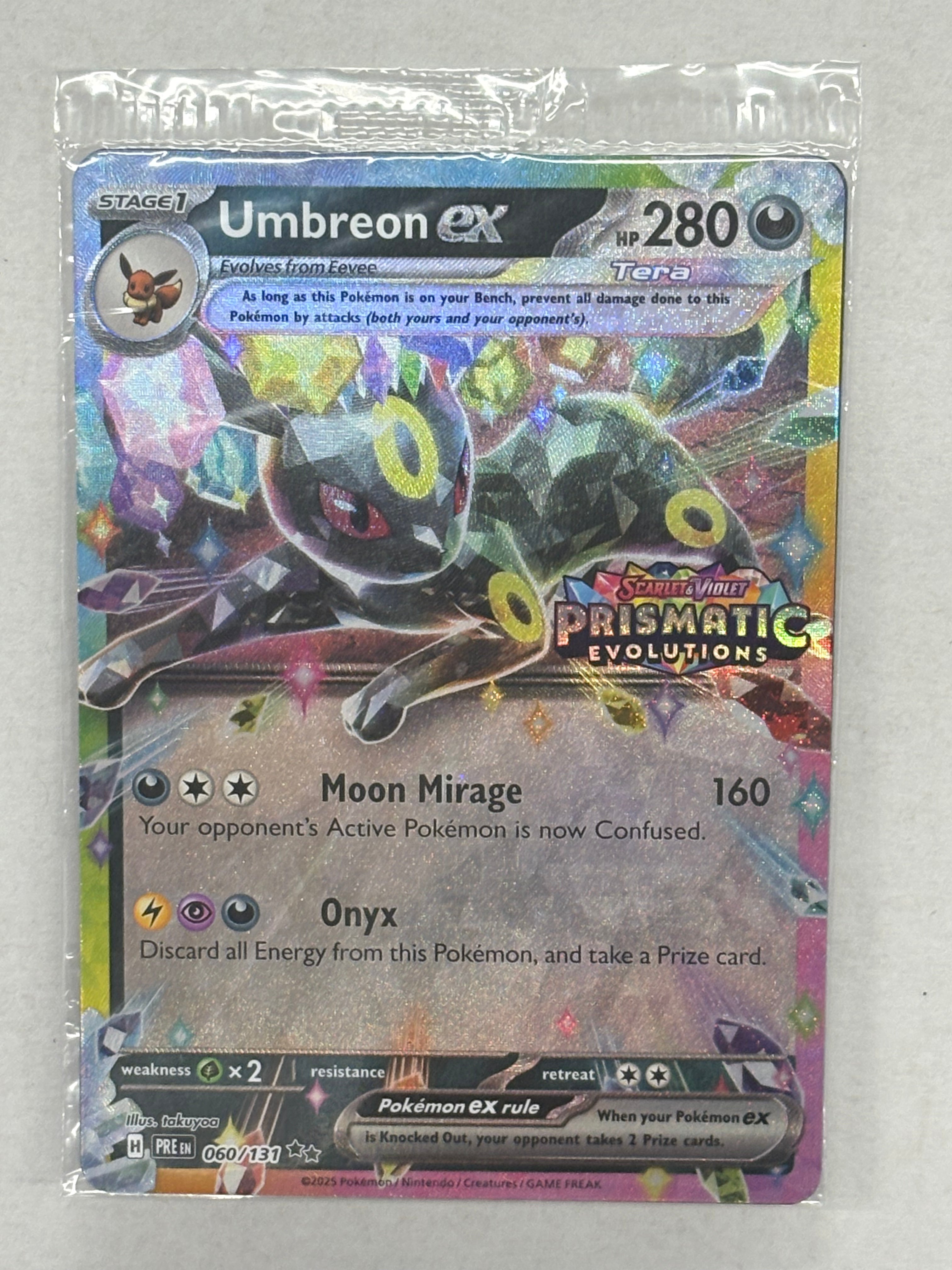 Pokémon TCG - Prismatic Evolutions Umbreon ex (PRE Stamped) 060/131 NM