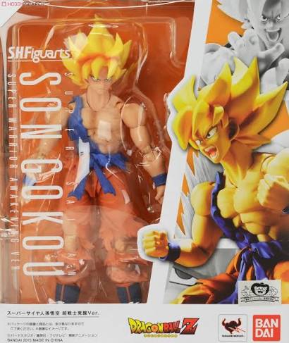 Bandai S.H.Figuarts Dragon Ball Z Super Saiyan Son Goku Super Warrior Awakening Ver. Action Figure