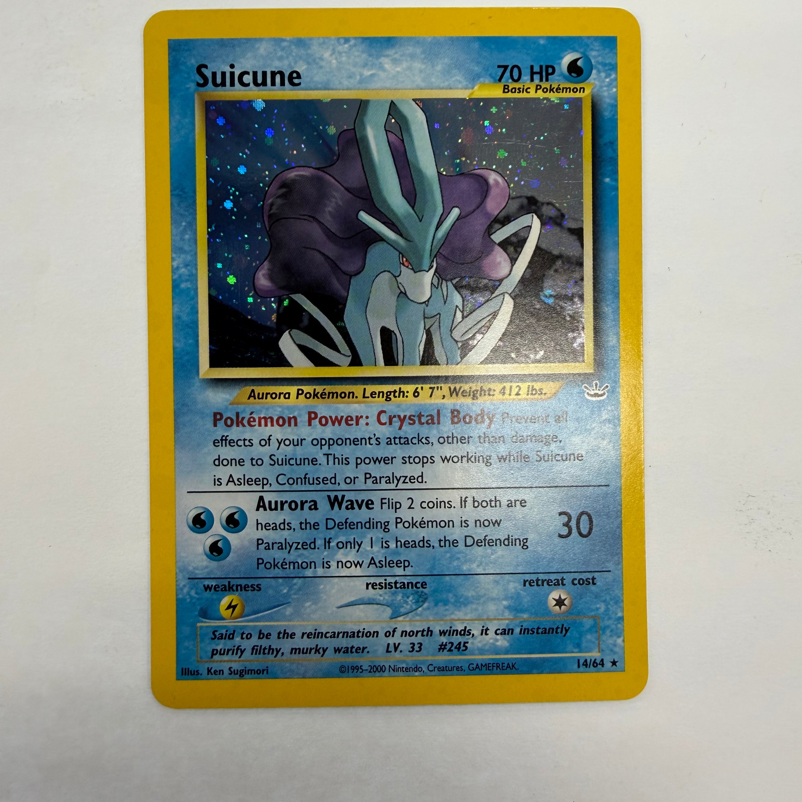 Pokémon TCG - Neo Revelation Unlimited Suicune 14/64 Holo NM