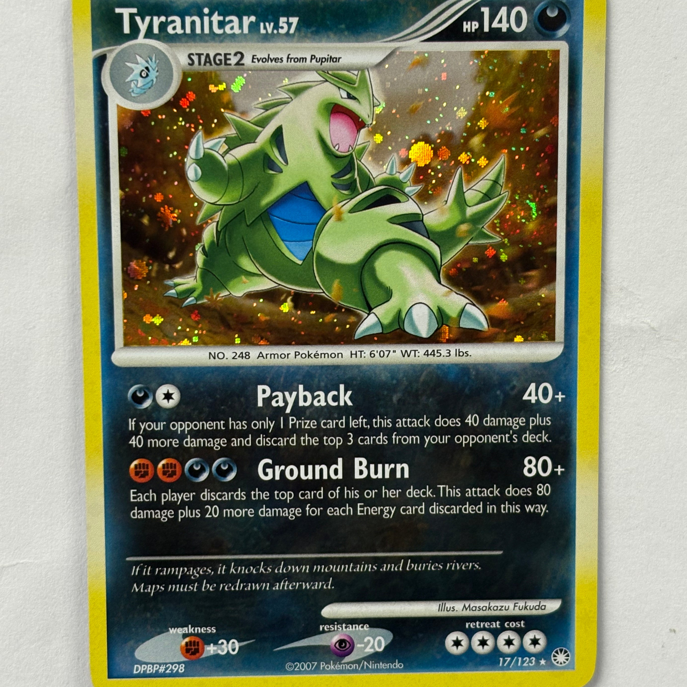 Pokémon TCG - Mysterious Treasures Tyranitar 17/123 (Holo) NM