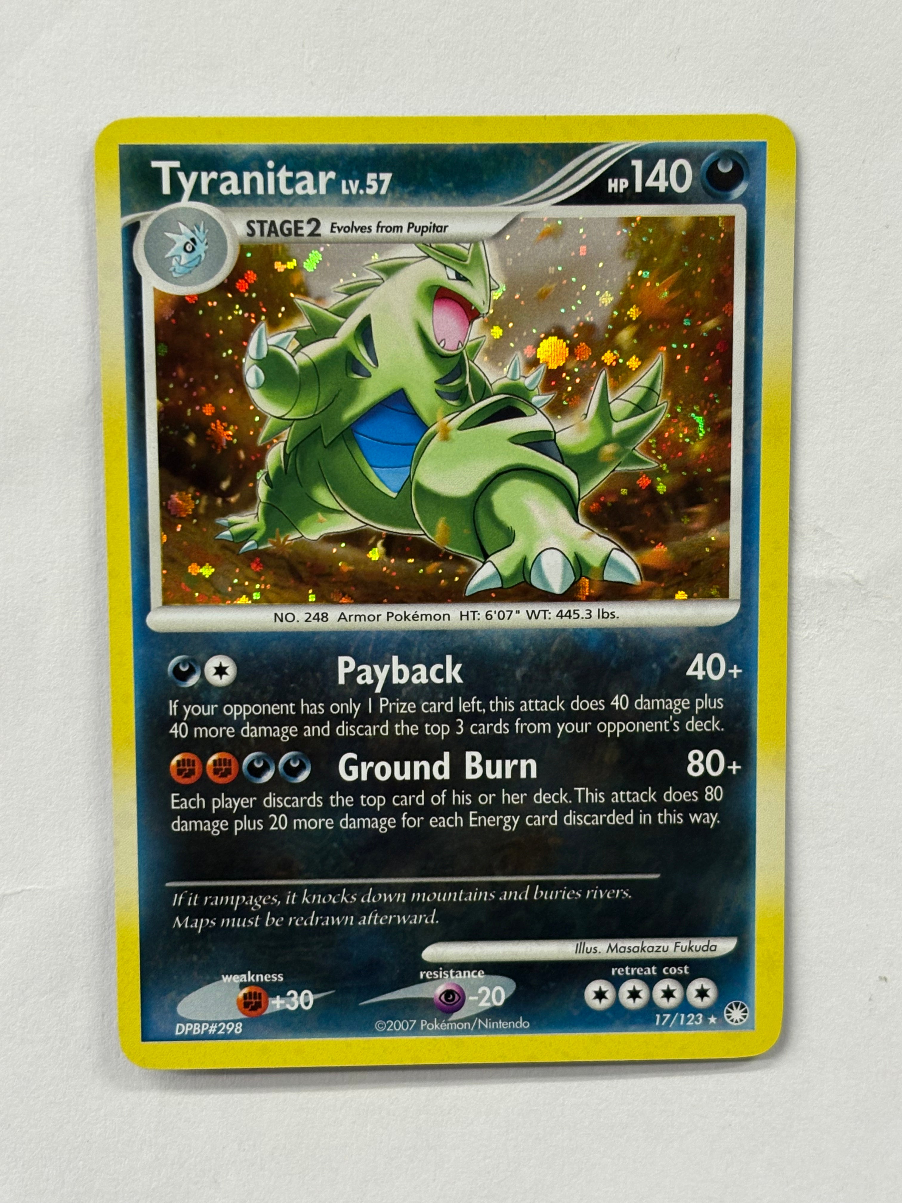 Pokémon TCG - Mysterious Treasures Tyranitar 17/123 (Holo) NM