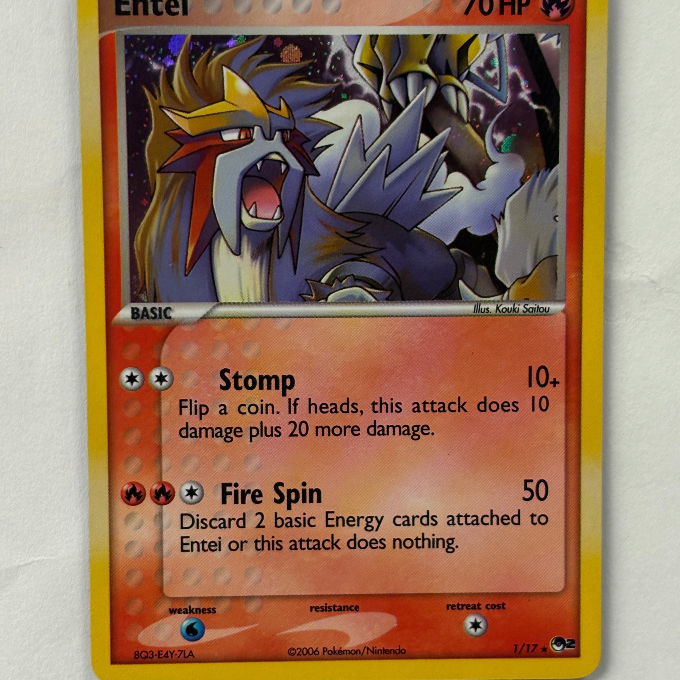 Pokémon TCG - POP Series 2 Entei 1/17 NM
