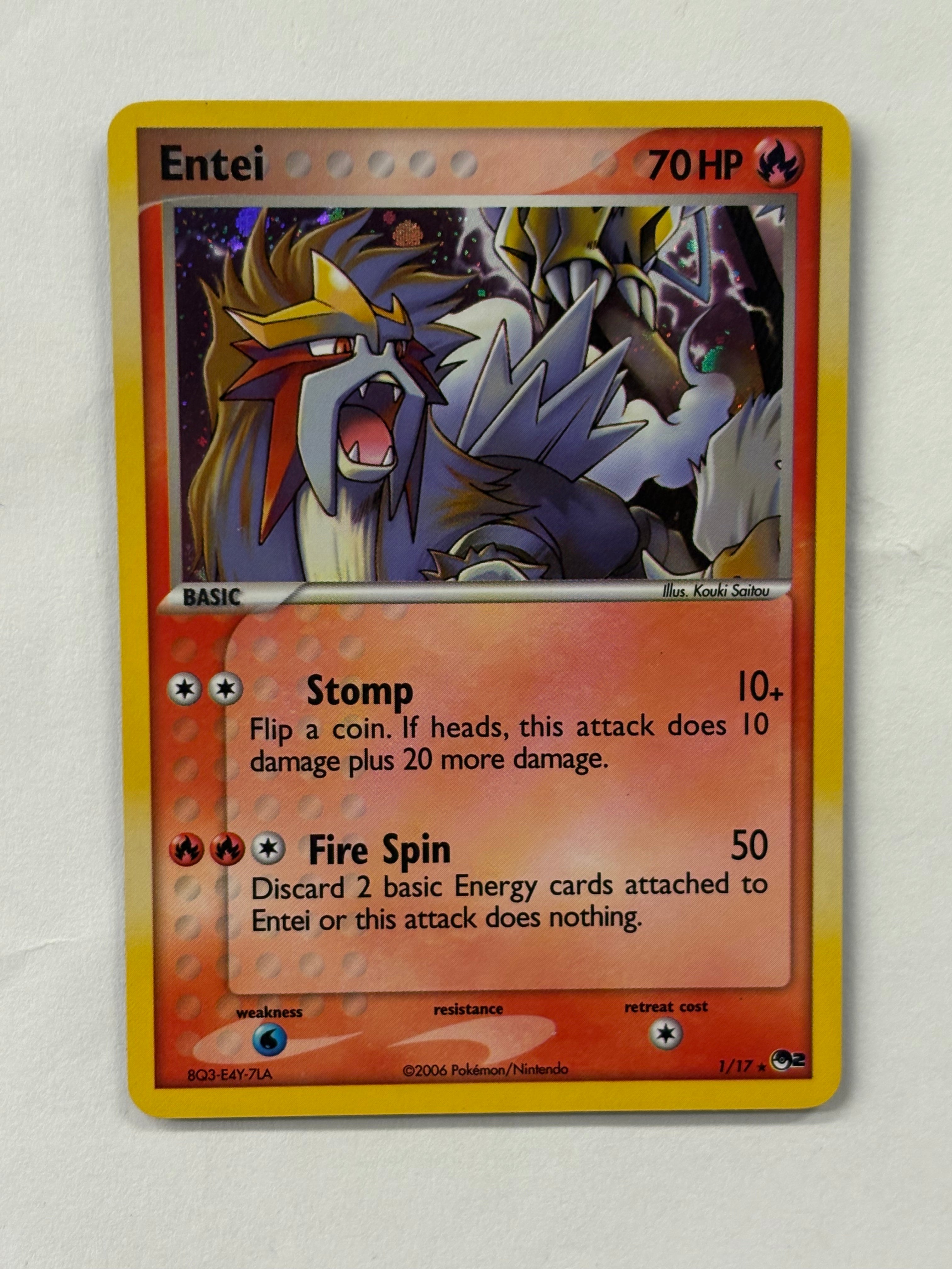 Pokémon TCG - POP Series 2 Entei 1/17 NM