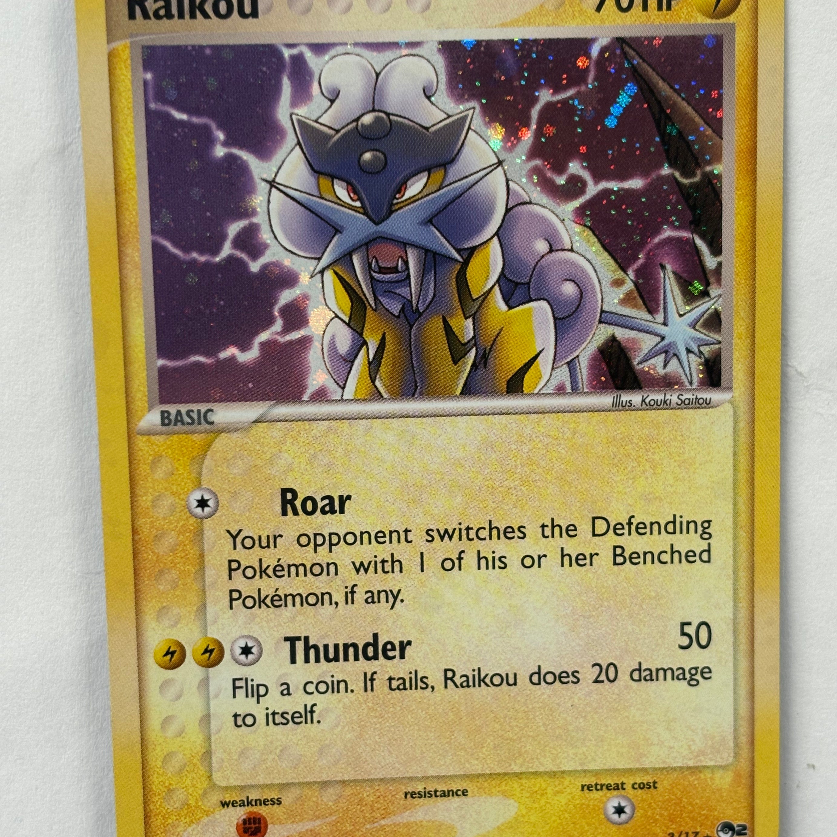 Pokémon TCG - POP Series 2 Raikou 3/17 NM