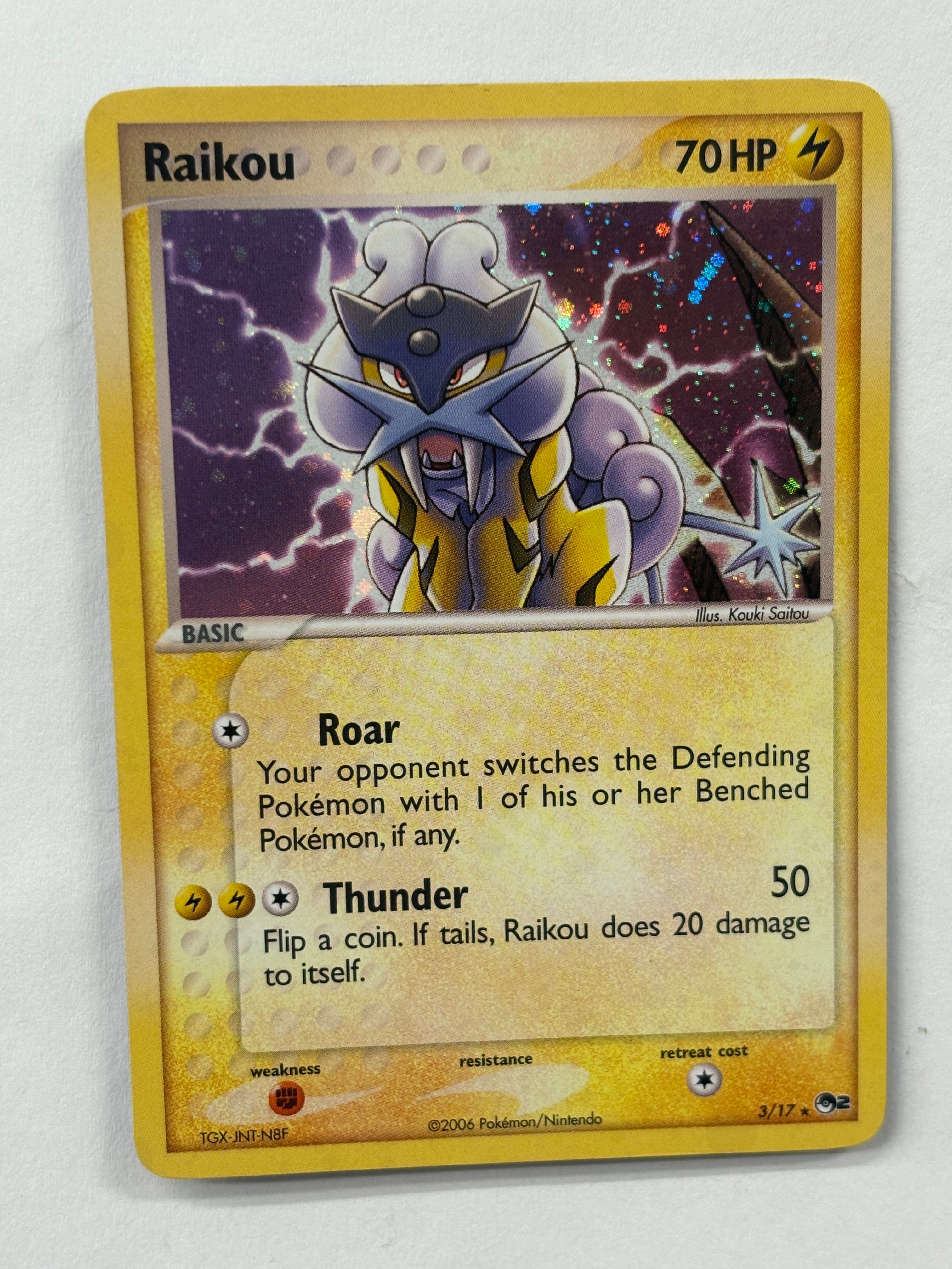 Pokémon TCG - POP Series 2 Raikou 3/17 NM