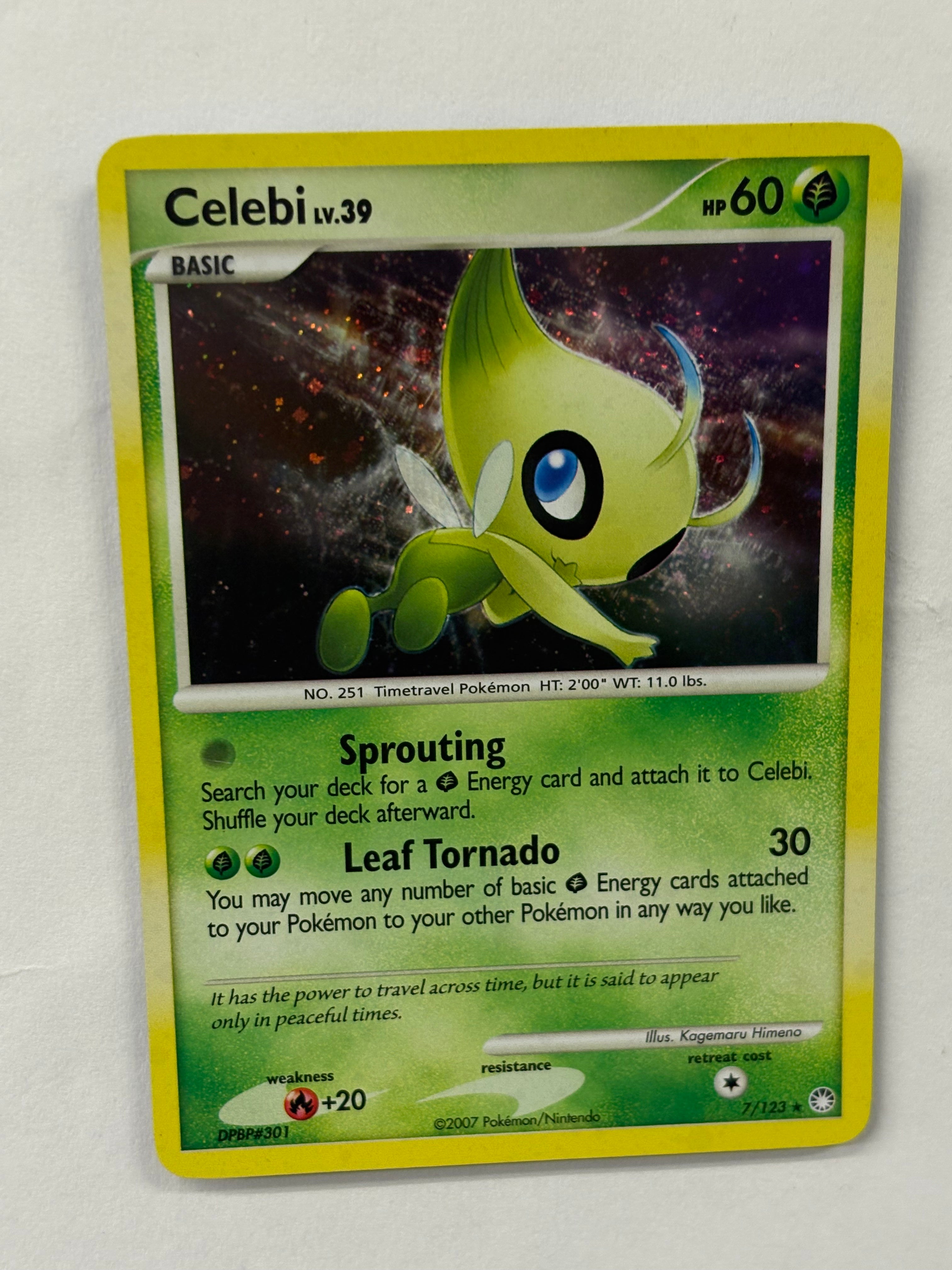 Pokémon TCG - Mysterious Treasures Celebi 7/123 (Holo) NM