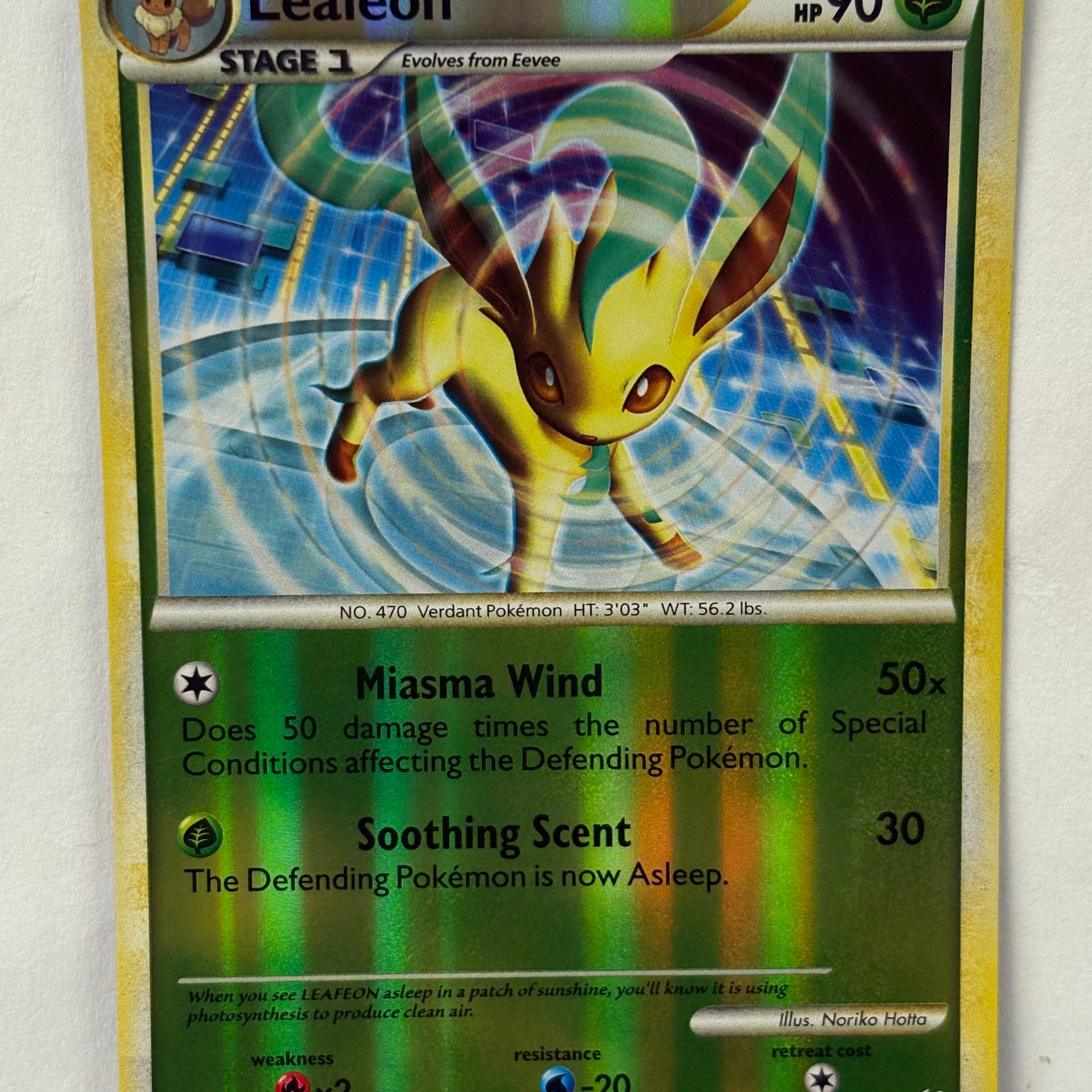 Pokémon TCG - HS Undaunted Leafeon (Reverse Holo) 17/90 NM