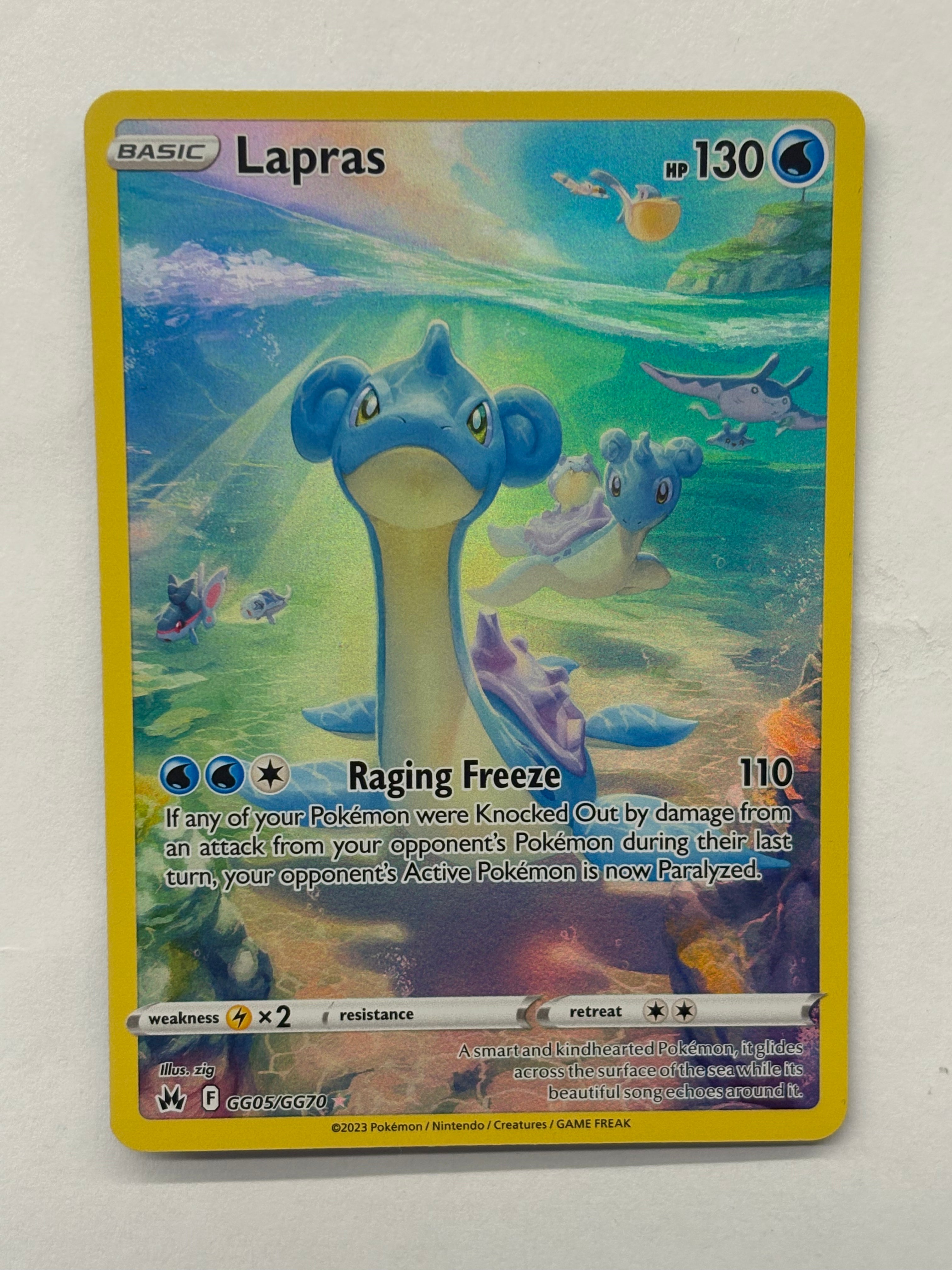 Pokémon TCG - Crown Zenith Lapras GG05/GG70 NM