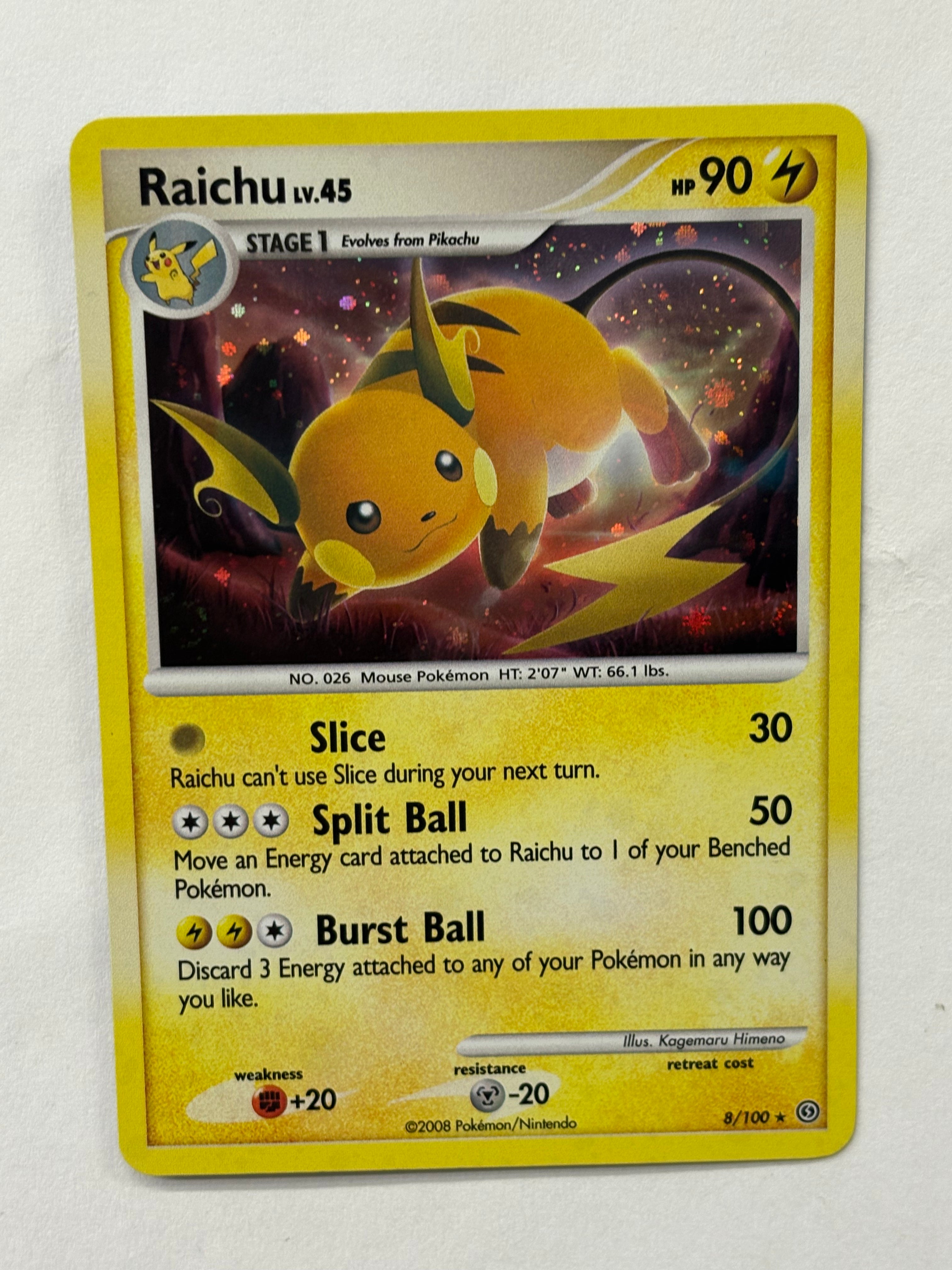 Pokémon TCG - Stormfront Raichu 8/100 NM