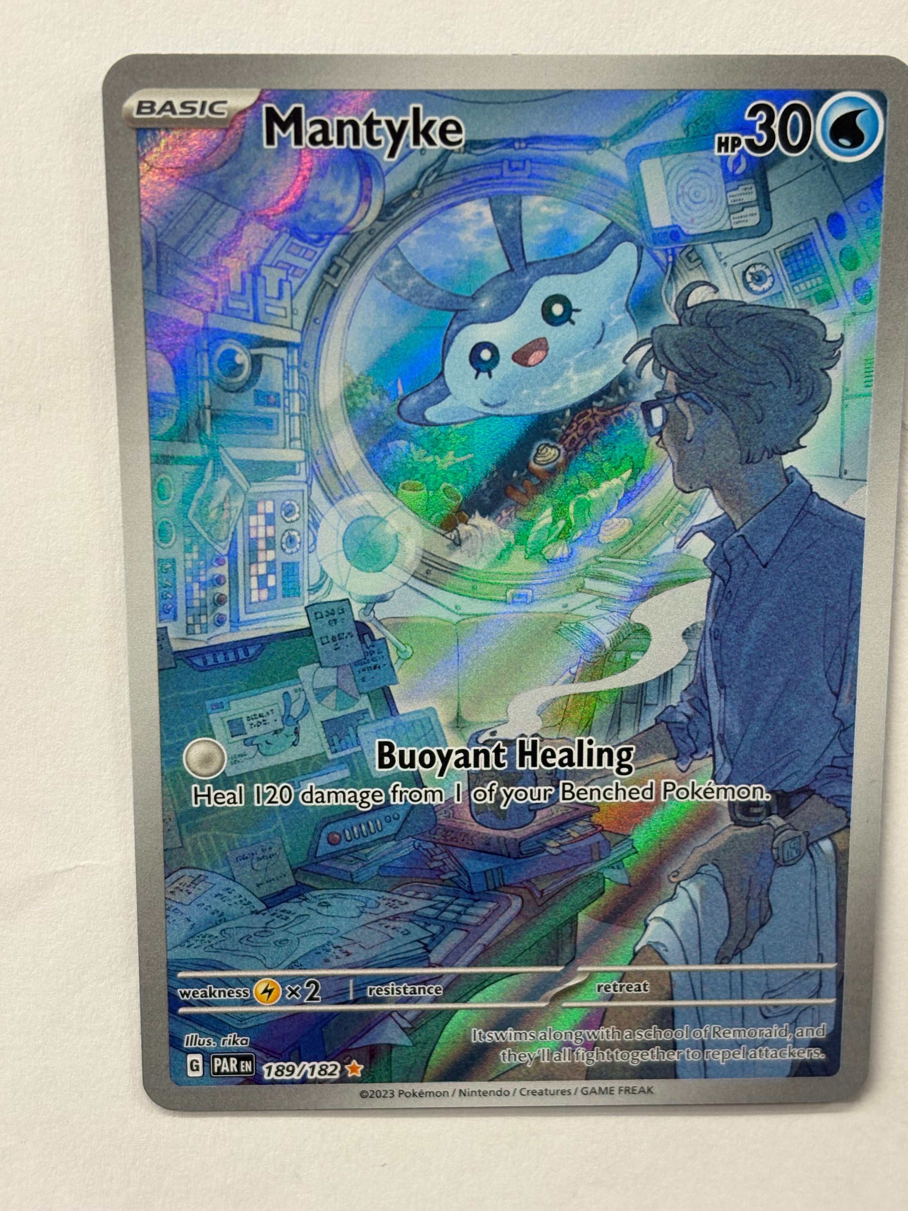 Pokémon TCG - Paradox Rift Mantyke 189/182 NM