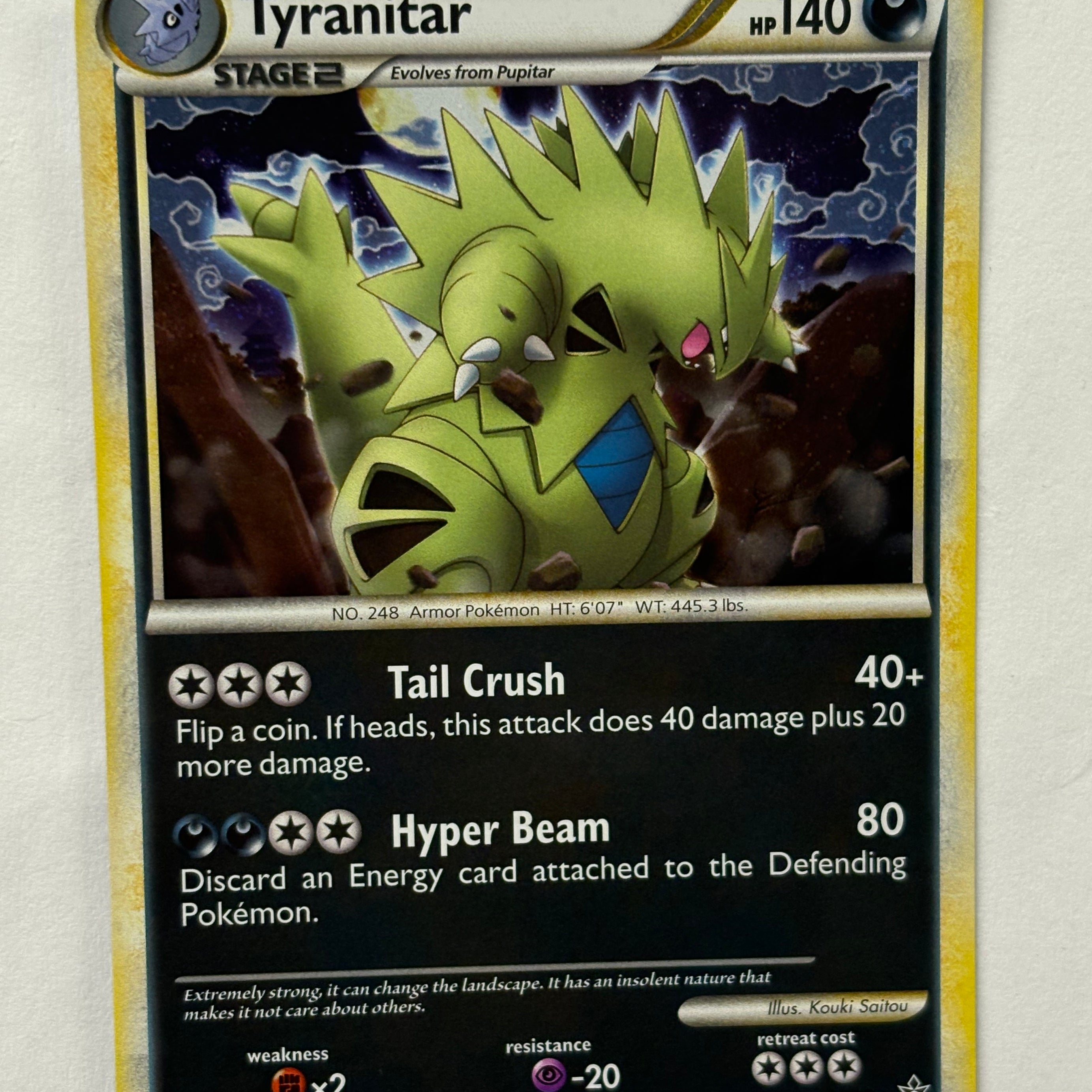 Pokémon TCG - EX Unleashed Tyranitar 26/95 Holo NM