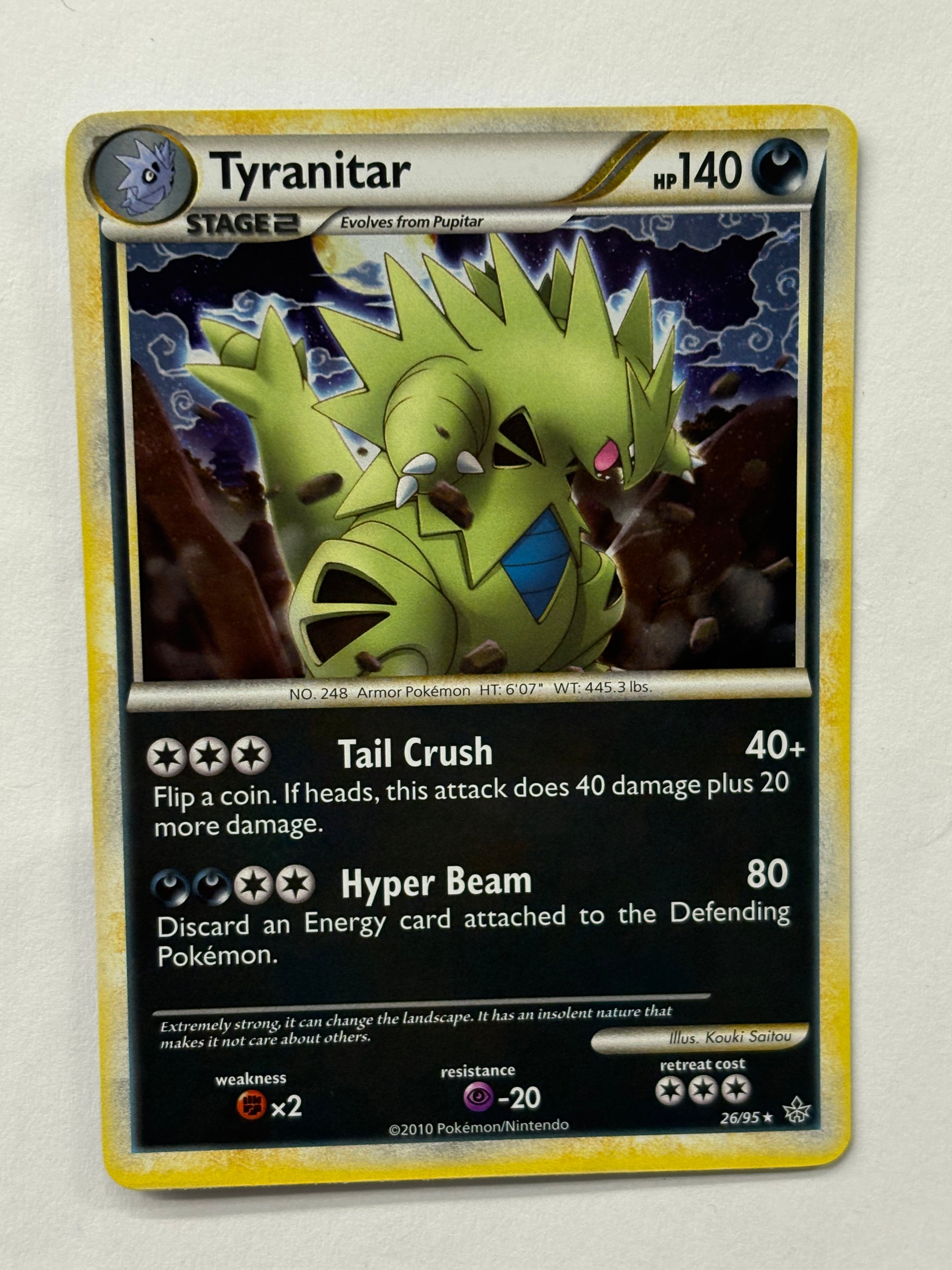 Pokémon TCG - EX Unleashed Tyranitar 26/95 Holo NM