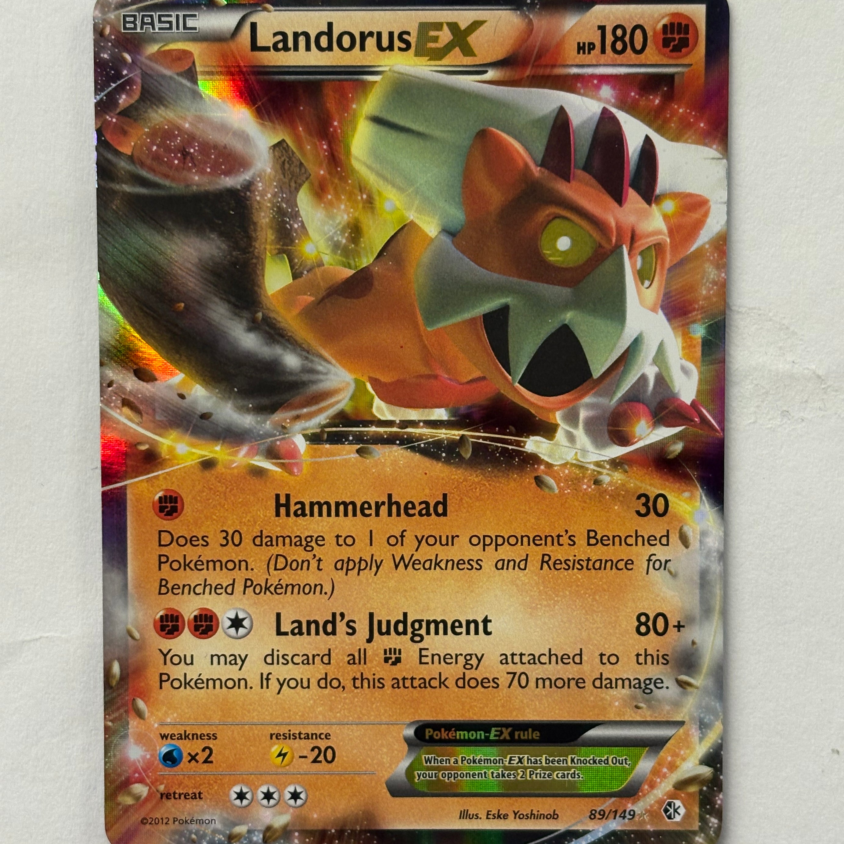 Pokémon TCG - Boundaries Crossed Landorus EX 89/149 NM
