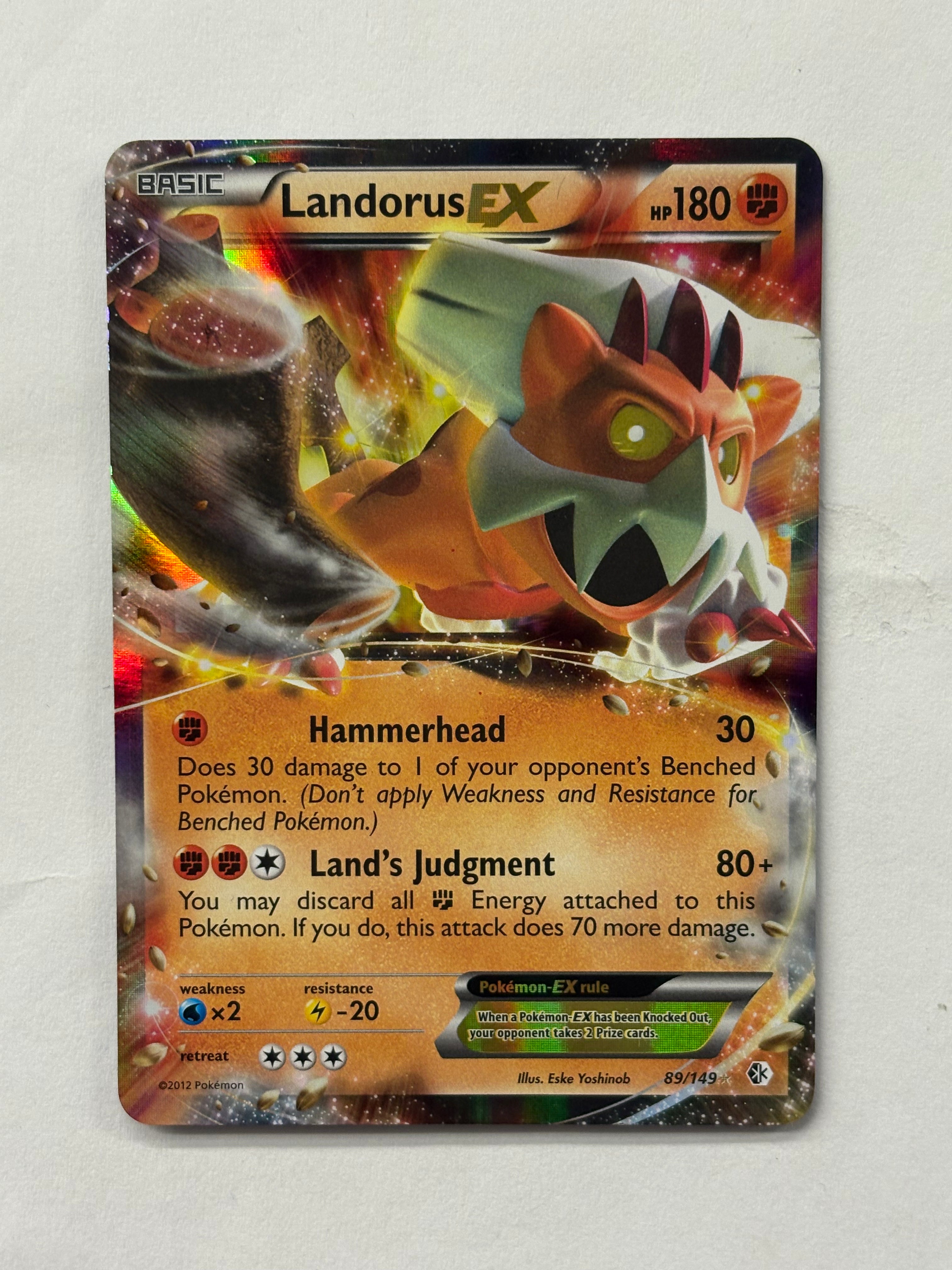 Pokémon TCG - Boundaries Crossed Landorus EX 89/149 NM