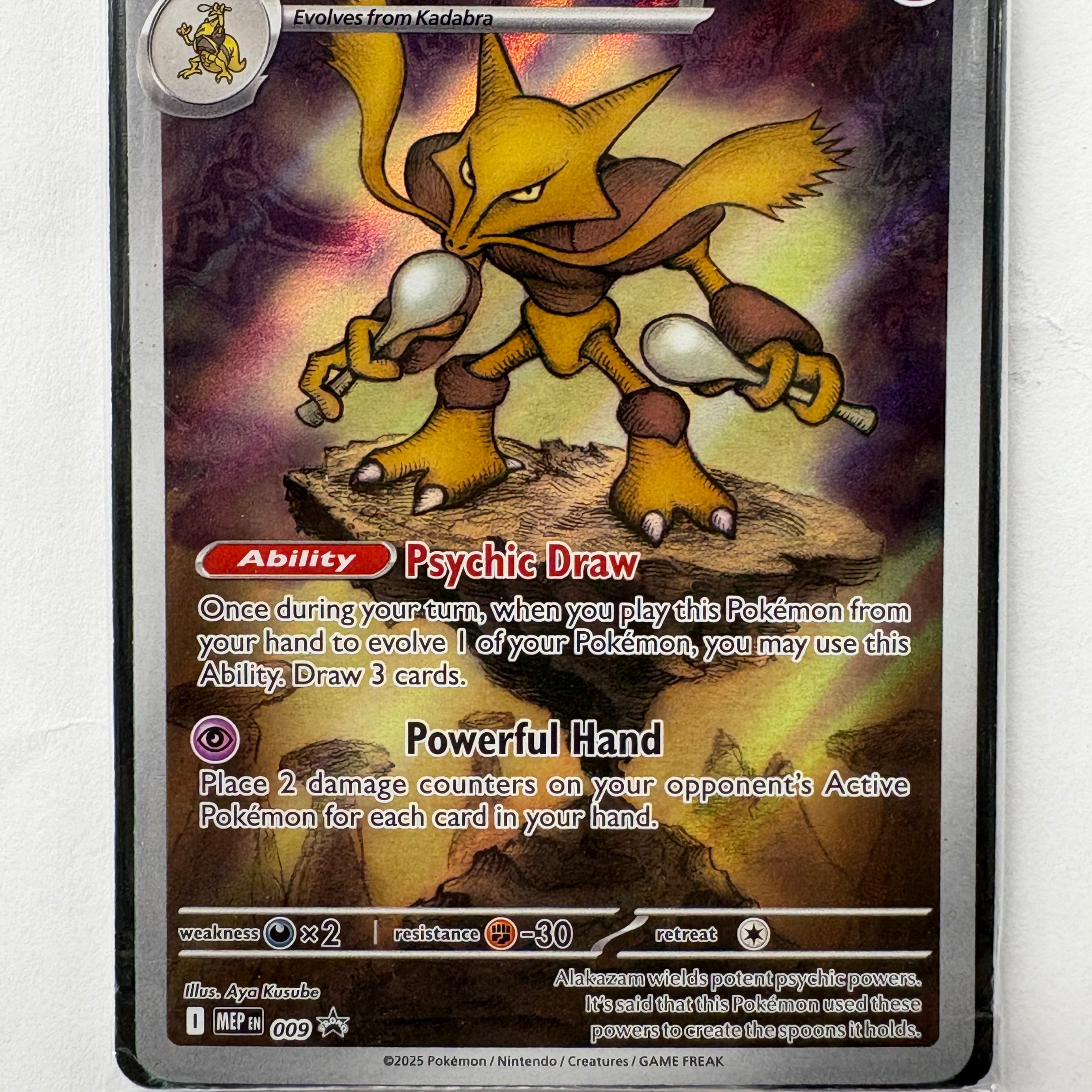 Pokémon TCG - Mega Evolution Promo Alakazam 009 NM