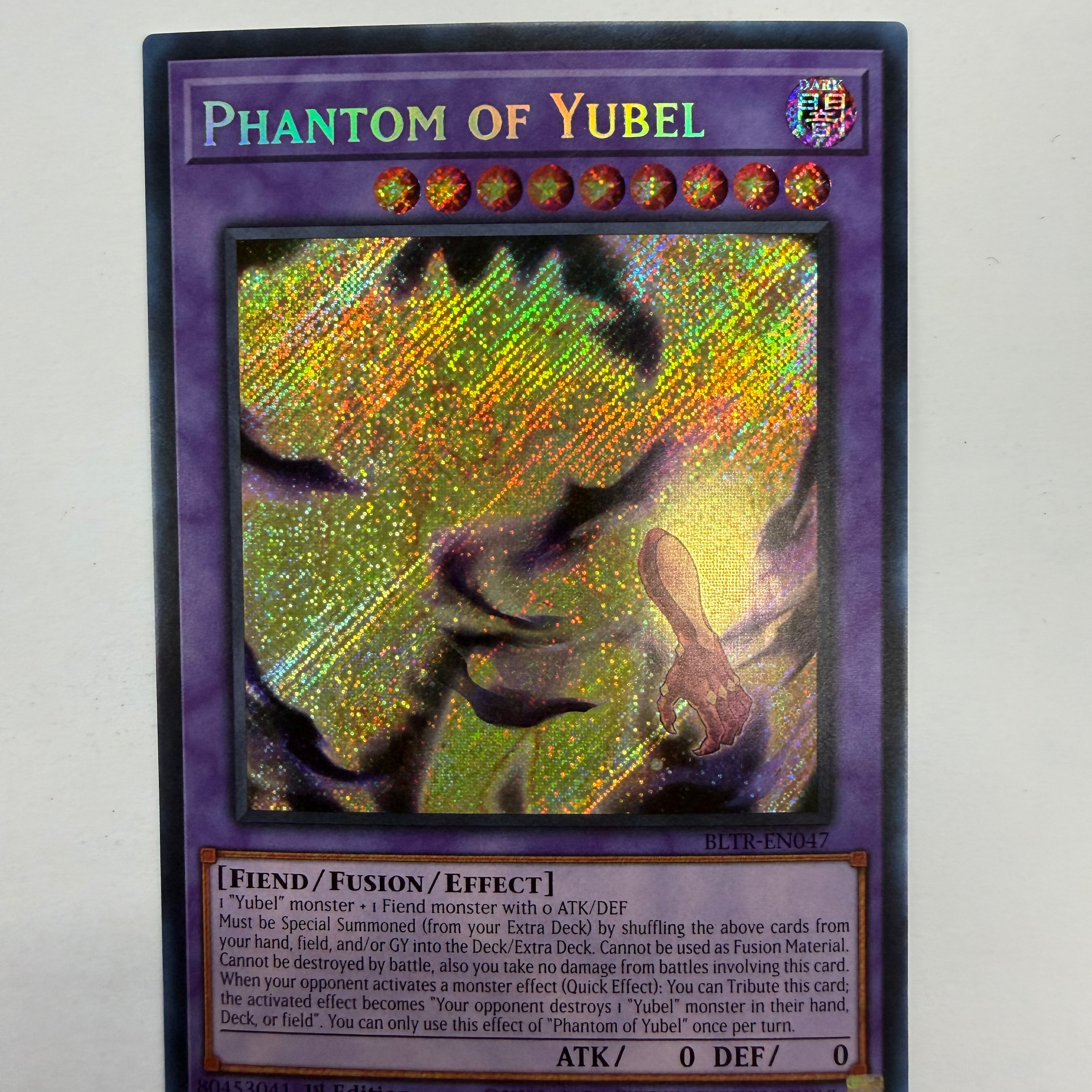 Yu-Gi-Oh! TCG - Battle of Legend: Terminal Revenge Phantom of Yubel BLTR-EN047 Holo NM