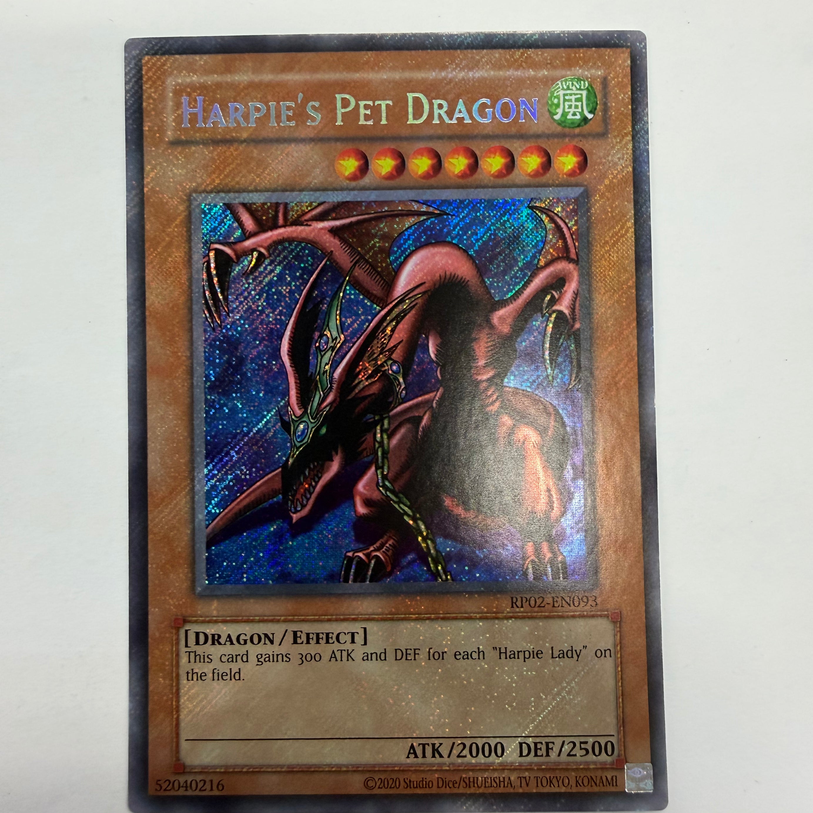 Yu-Gi-Oh! TCG - Retro Pack 2 Harpie's Pet Dragon RP02-EN093 Holo NM