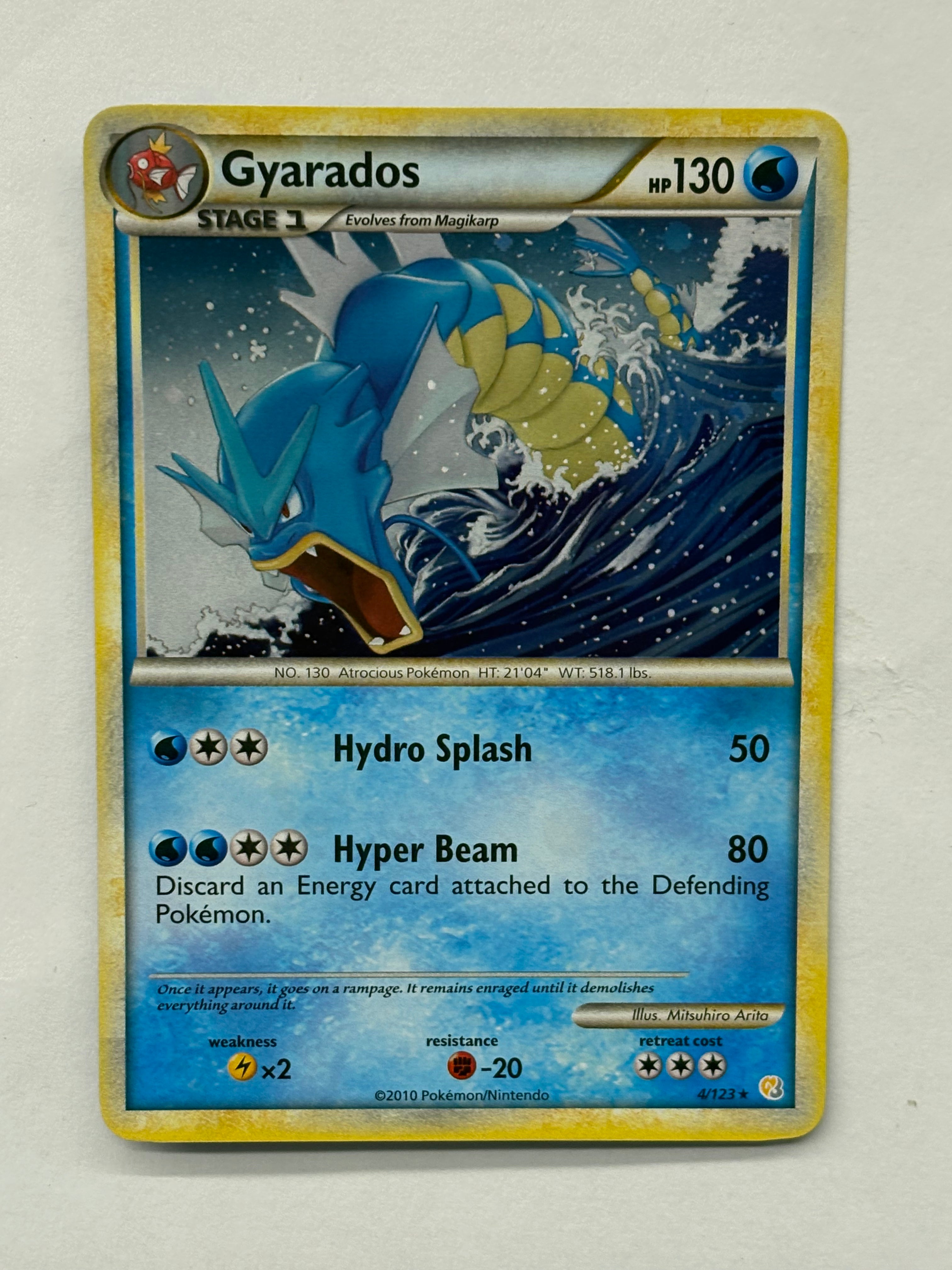 Pokémon TCG - Heartgold & SoulSilver Gyarados 4/123 NM