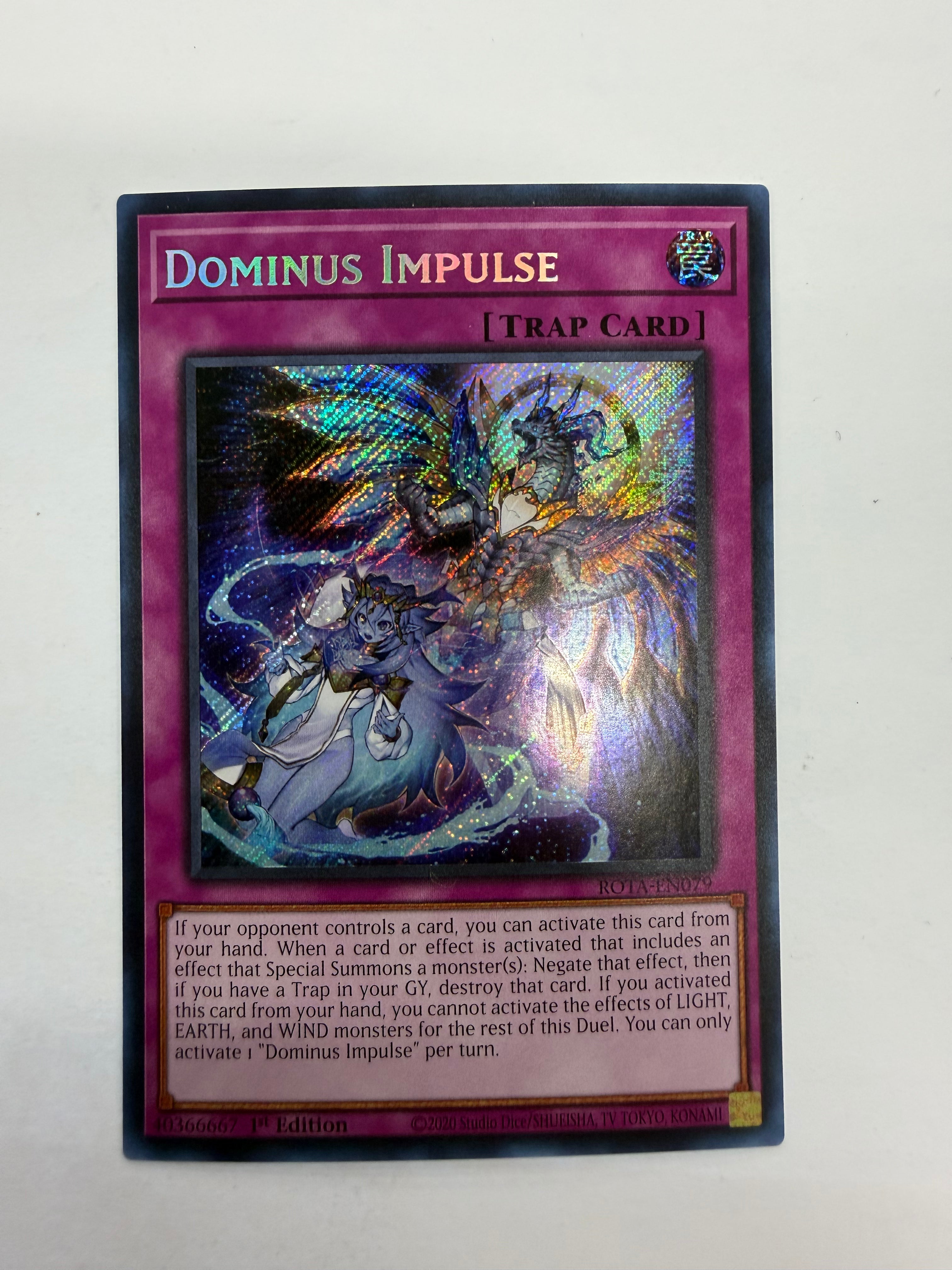 Yu-Gi-Oh! TCG - Rage of the Abyss 1st Edition Dominus Impulse ROTA-EN079 Holo NM