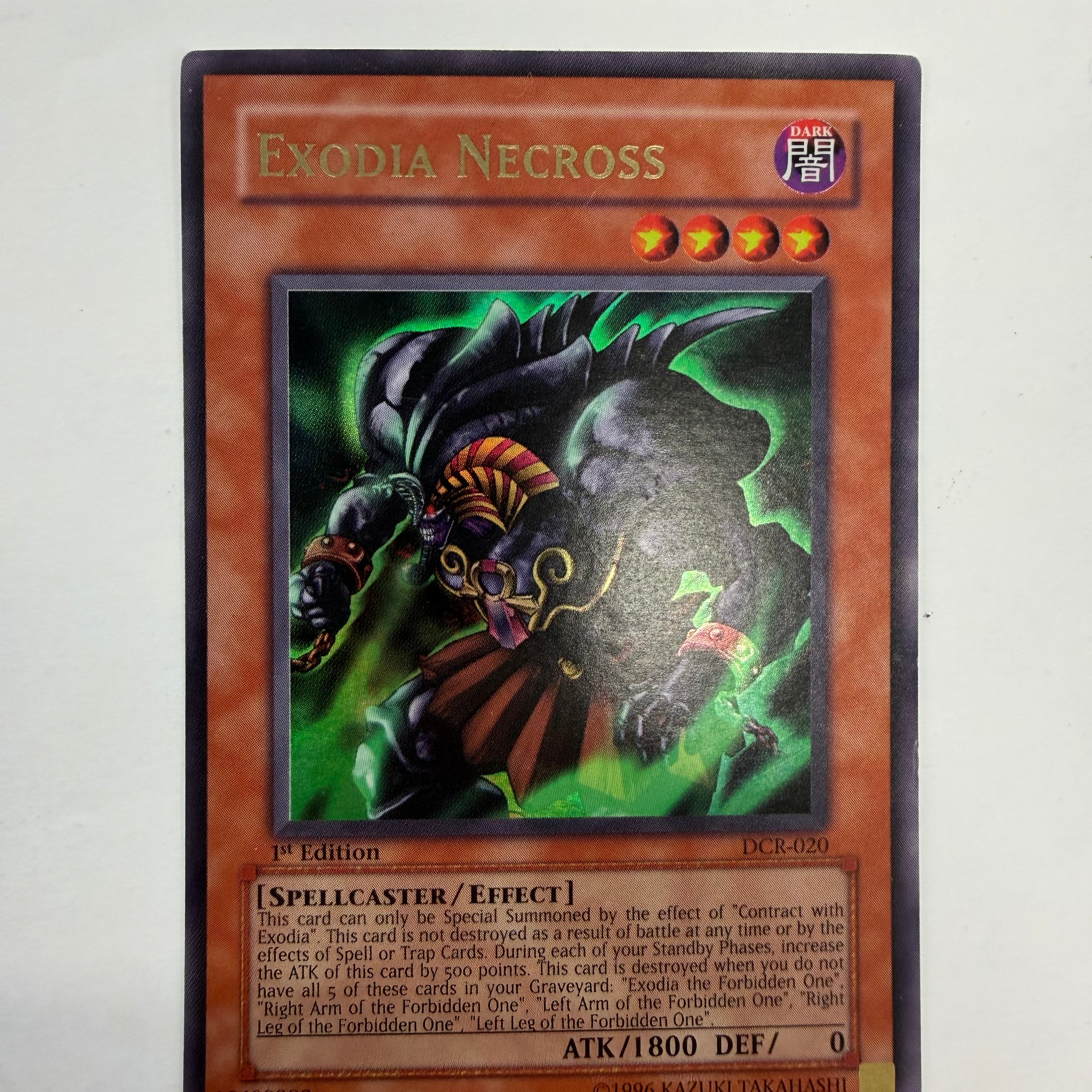 Yu-Gi-Oh! TCG - Dark Crisis 1st Edition Exodia Necross DCR-020  Holo NM