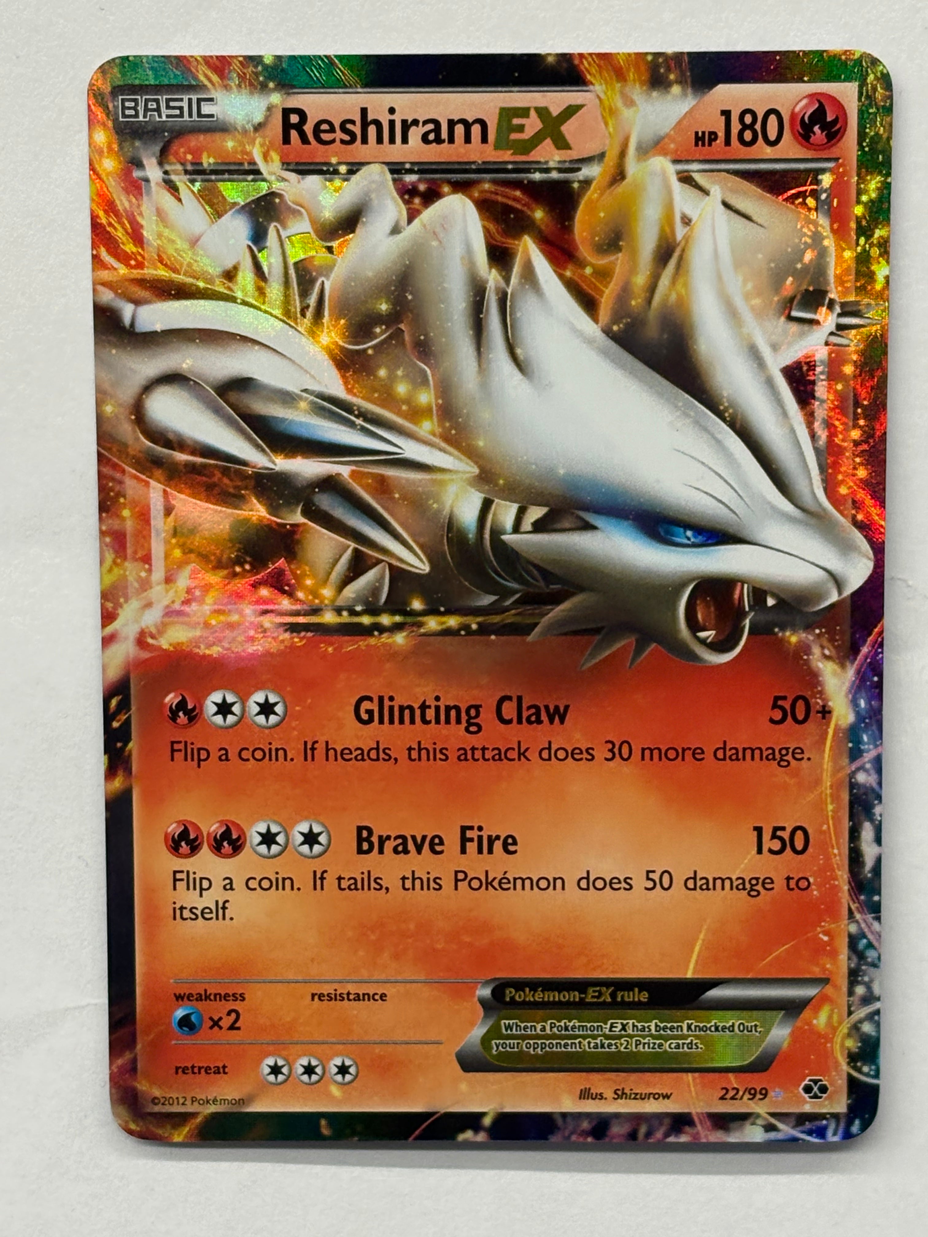 Pokémon TCG - Next Destinies Reshiram EX 22/99 NM