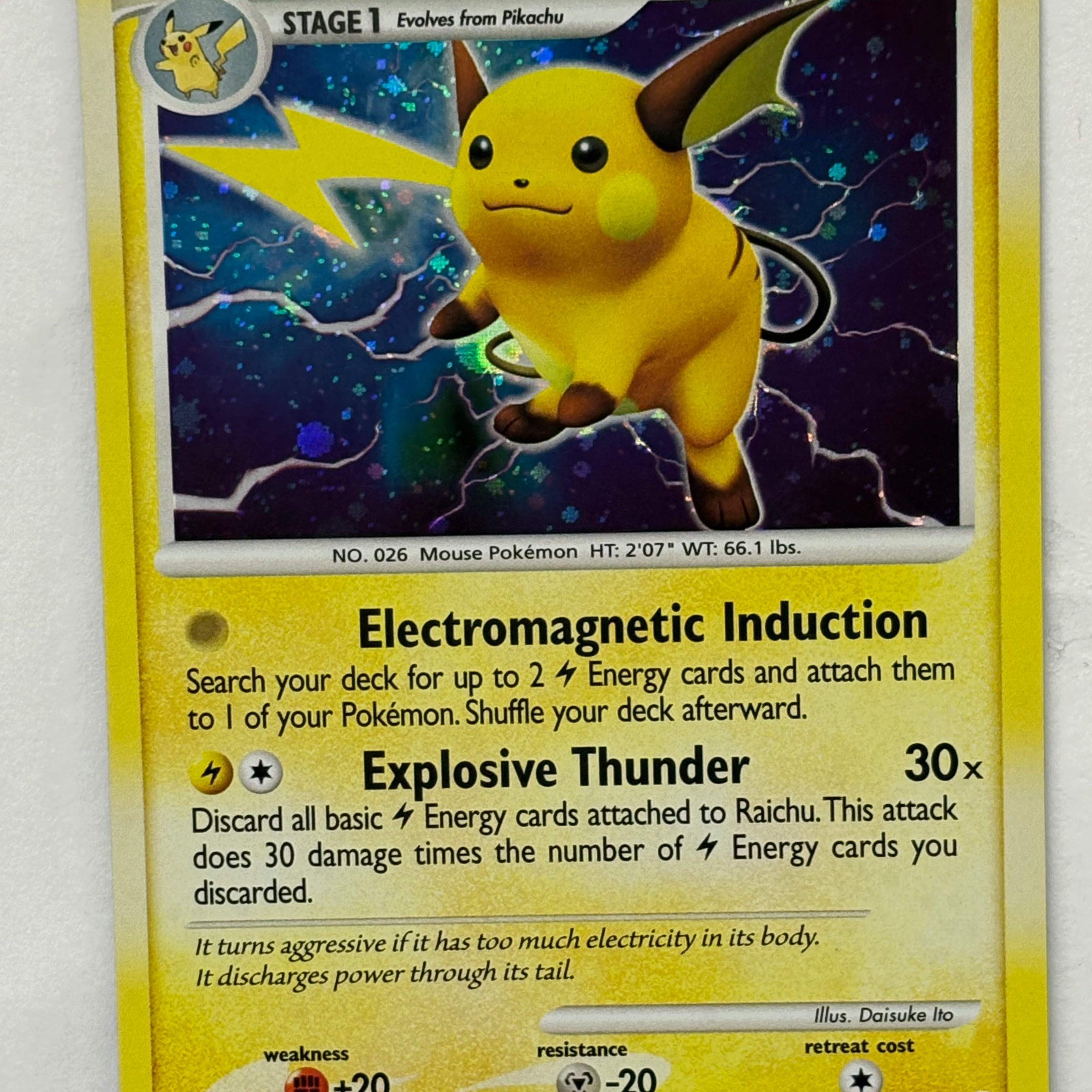 Pokémon TCG - Mysterious Treasures Raichu 15/123 (Holo) NM