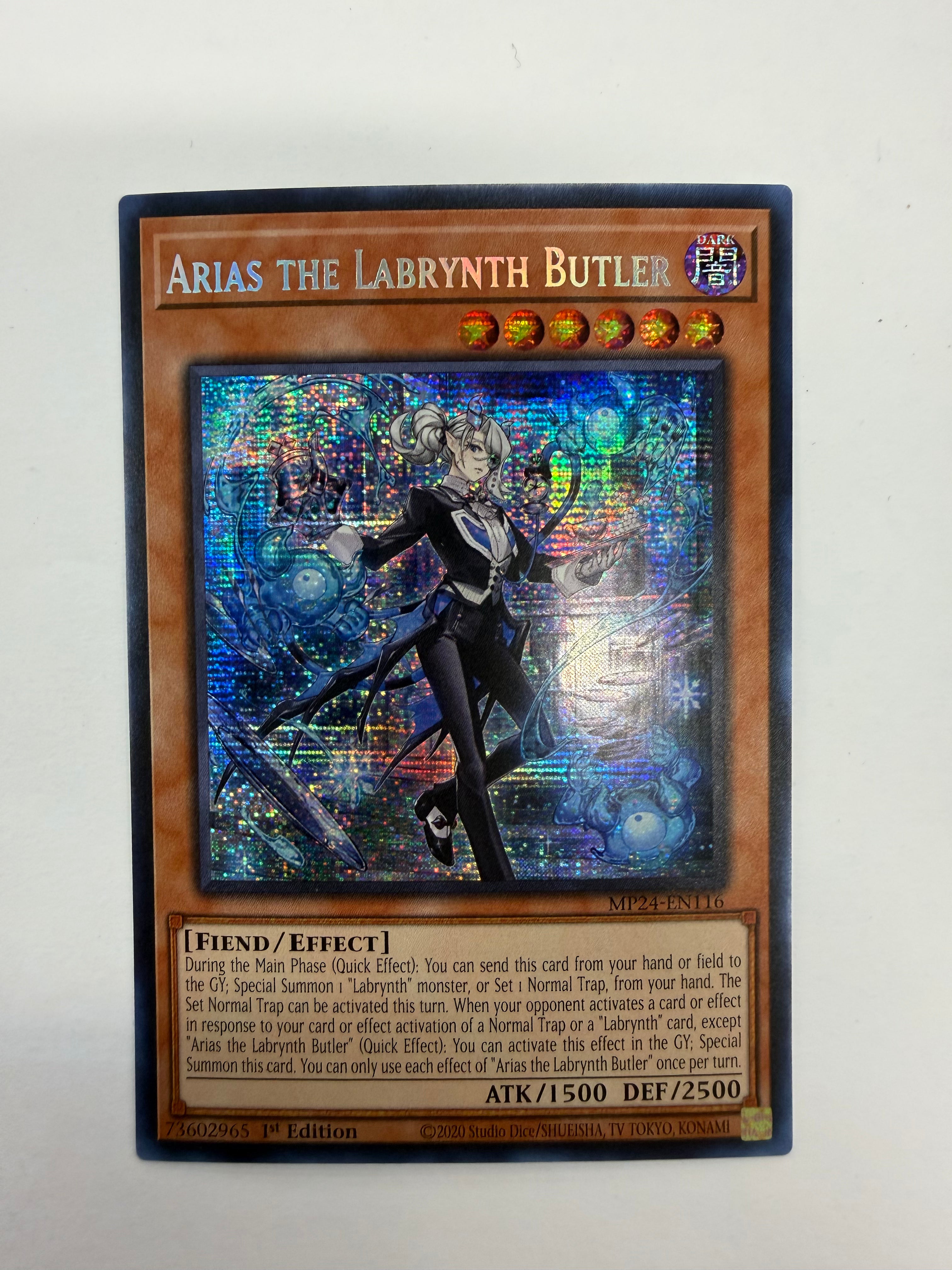 Yu-Gi-Oh! TCG - Dueling Mirrors 1st Edition Arias The Labrynth Butler MP24-EN116 Holo NM