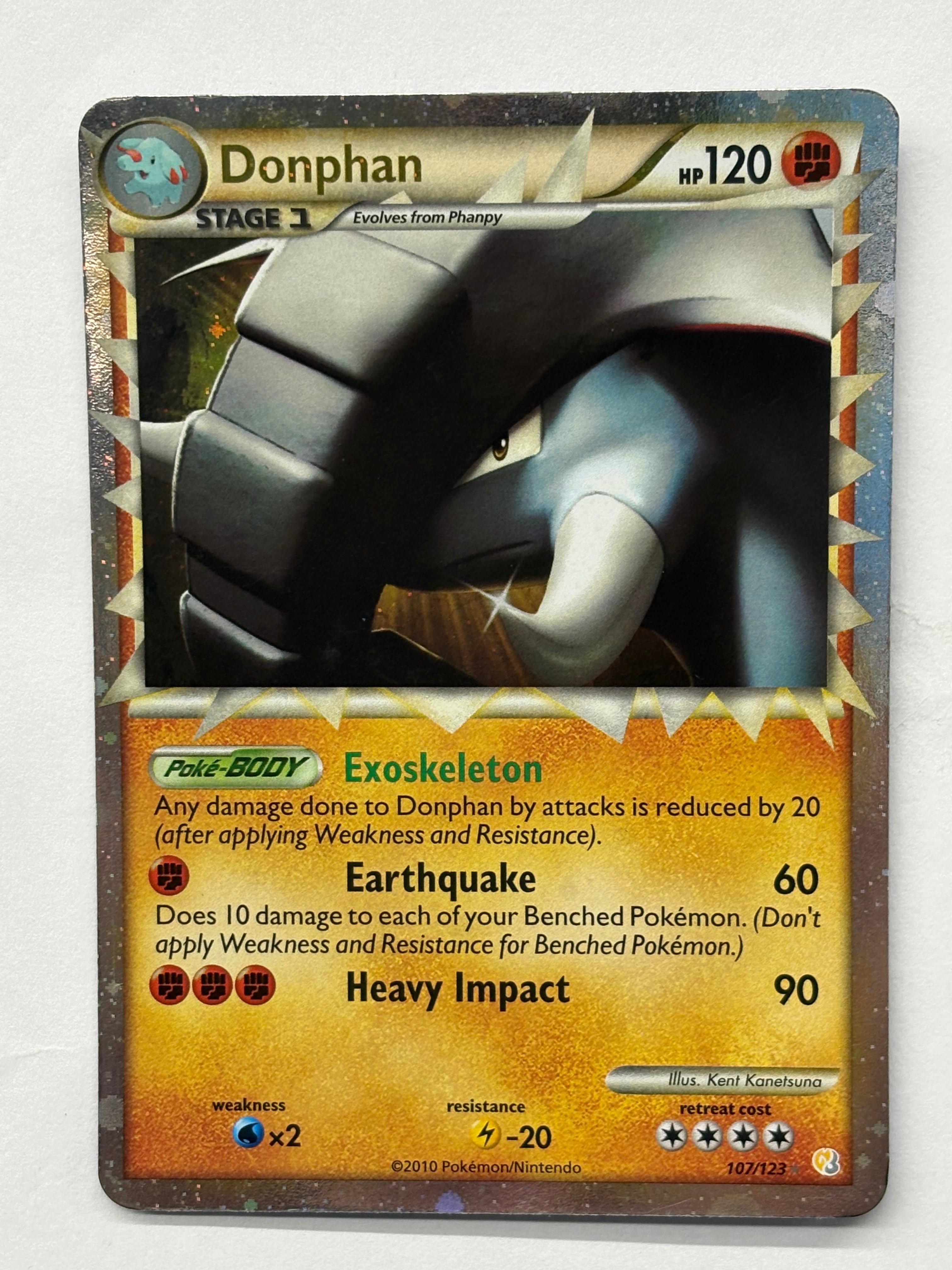 Pokémon TCG - Heartgold & SoulSilver Donphan 107/123 NM