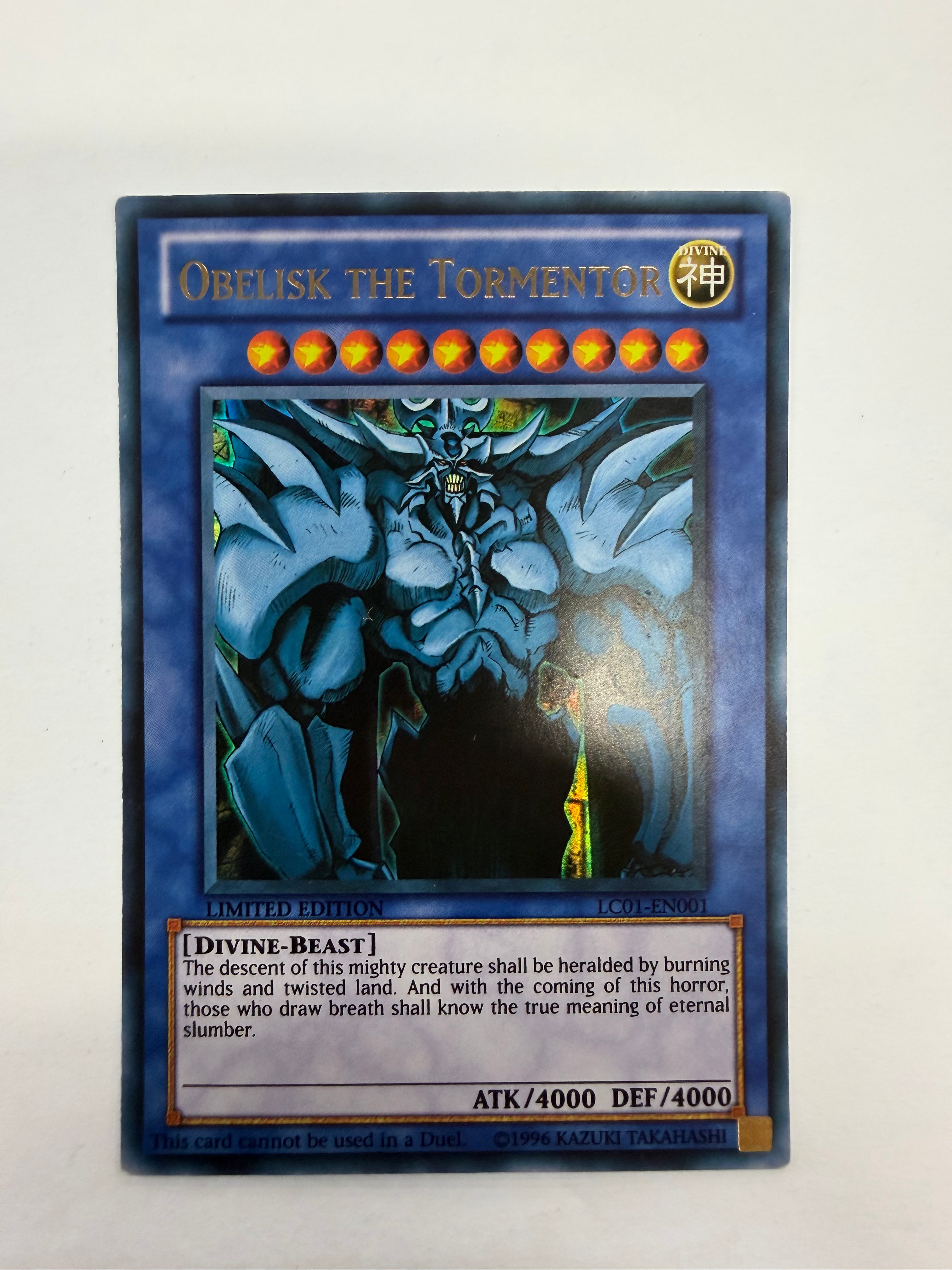 Yu-Gi-Oh! TCG - Legendary Collection 1 Limited Edition Obelisk The Tormentor LC01-EN001 Holo LP