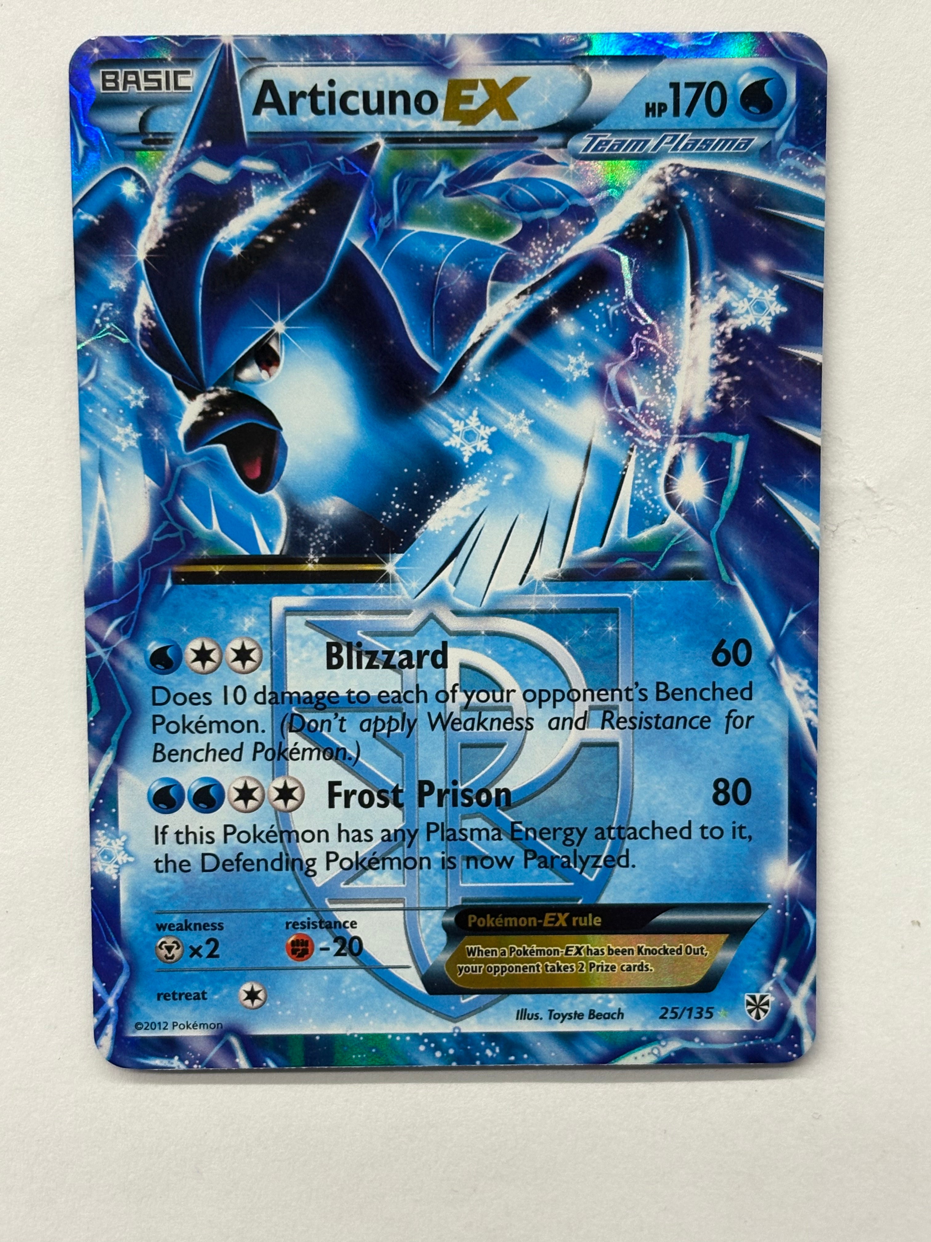 Pokémon TCG - Plasma Storm Articuno EX 25/135 NM