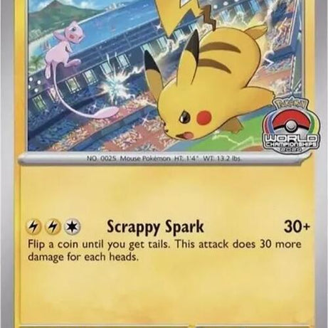 Pokémon TCG - Scarlet & Violet Promo Cards Pikachu 190 World Championships 2024 NM